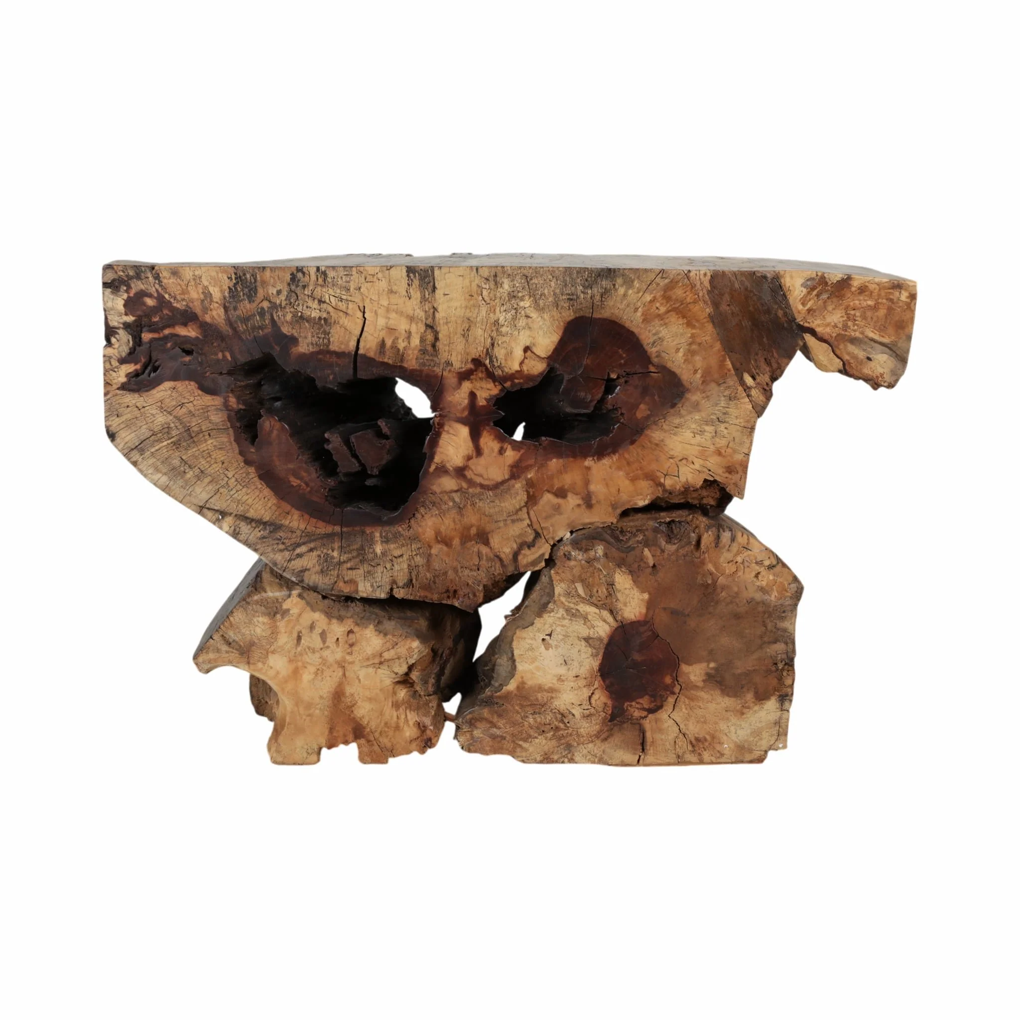 47x30 Exposed Root Console Table, Natural - Image 4