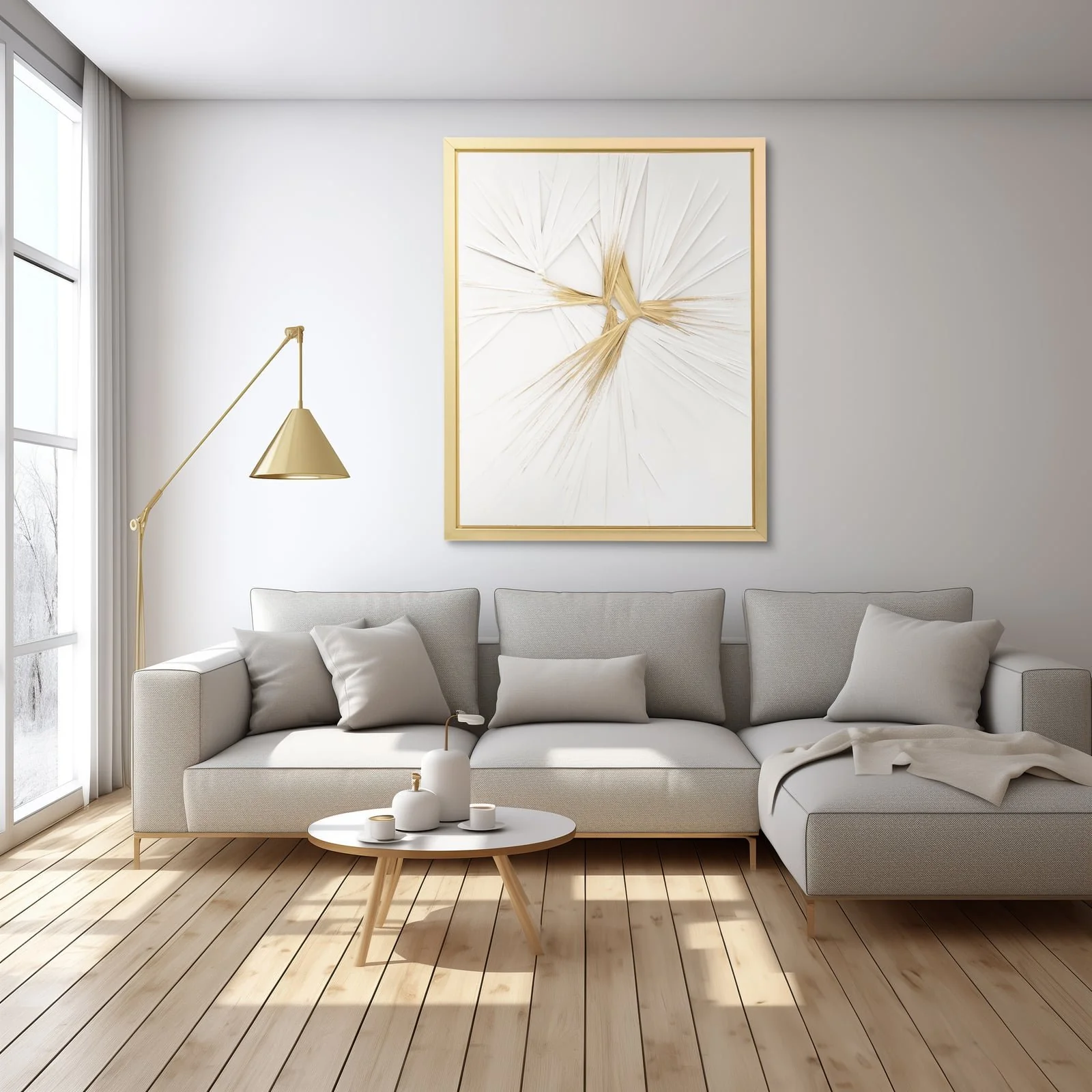 47x59, Hand Painted Twist, Wht/gld - Image 10