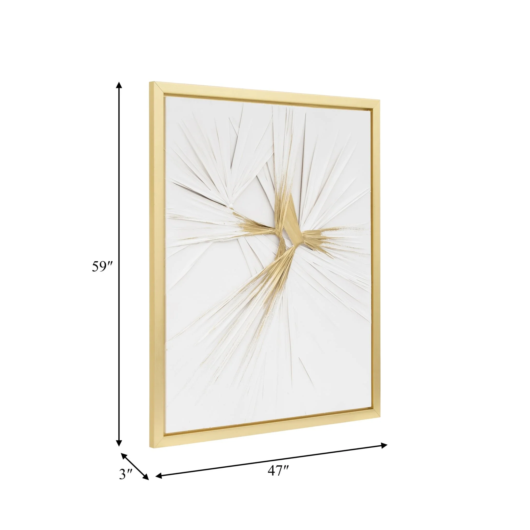 47x59, Hand Painted Twist, Wht/gld - Image 8