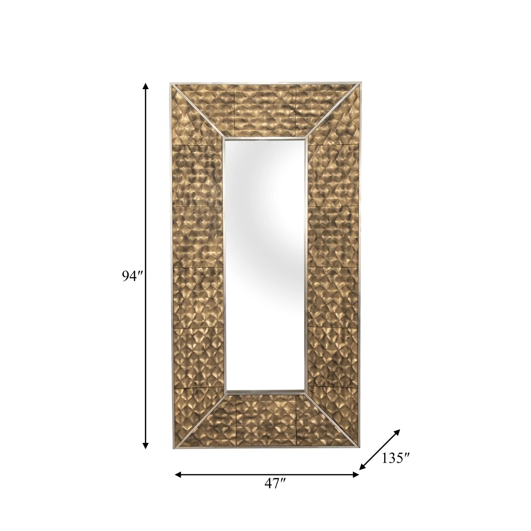 47x94, Gold Scales Mirror - Image 7