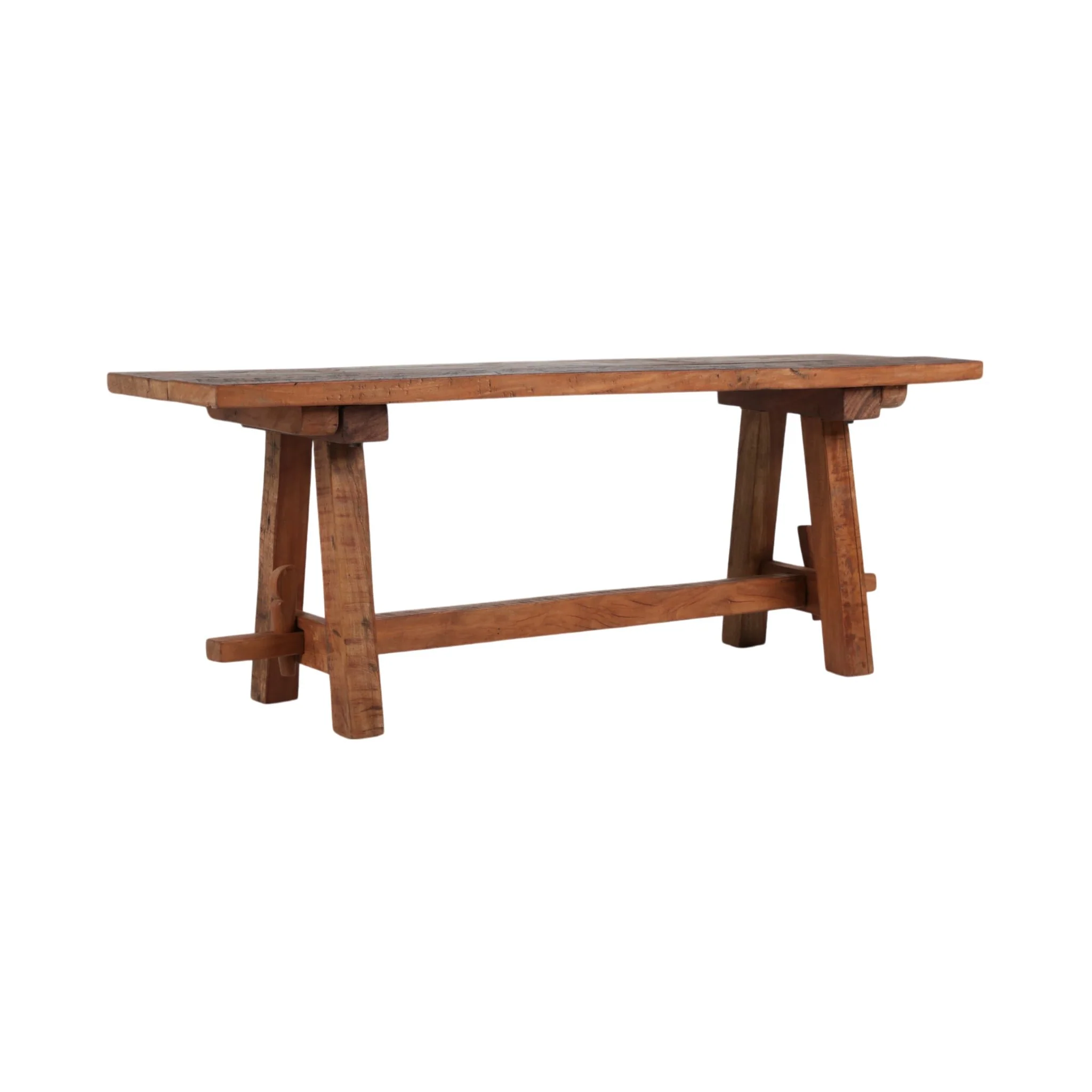 48x18 Reclaimed Wood Bench, Natural - Image 2