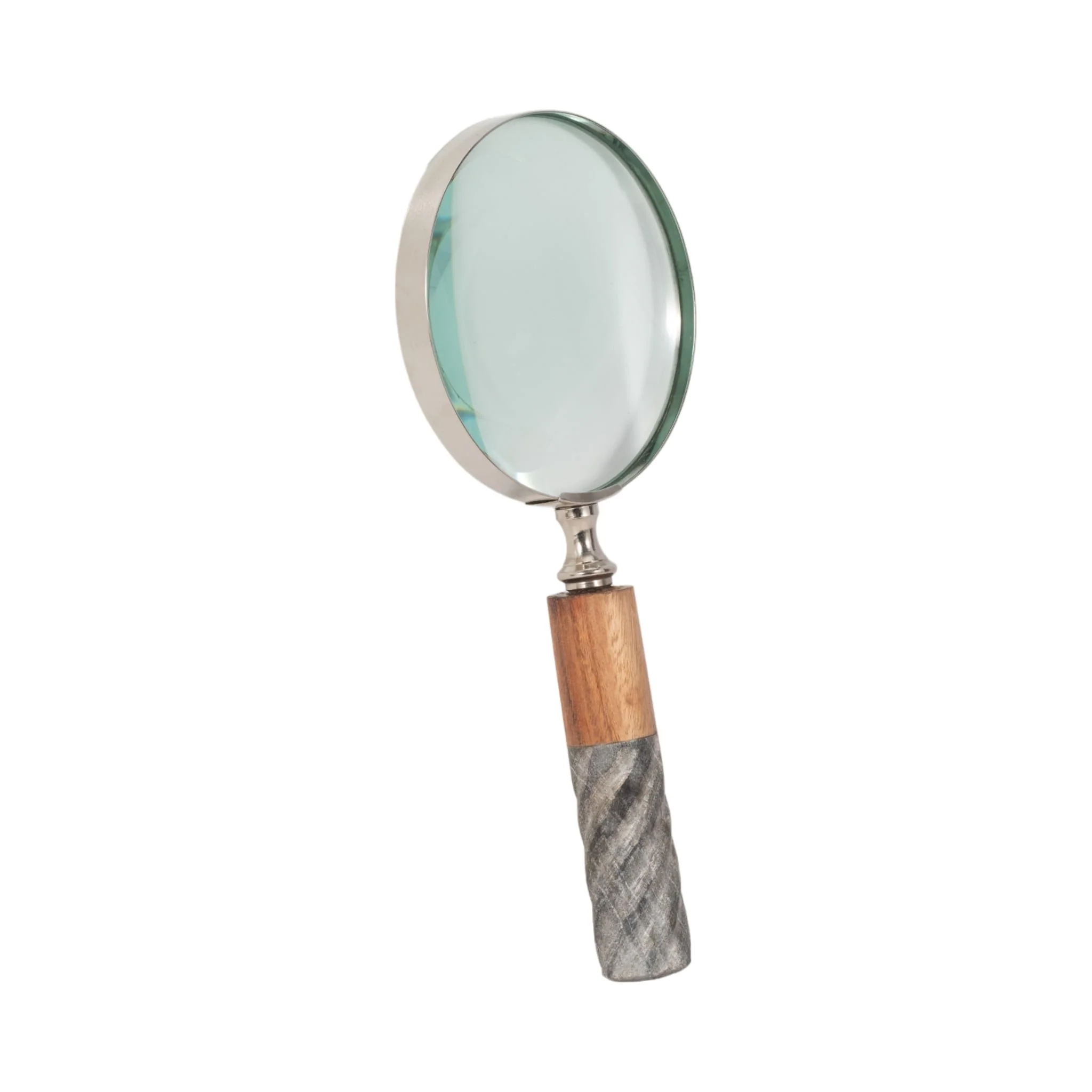 4"d Magnifying Glass, 2-tone Brown/gray - Image 2