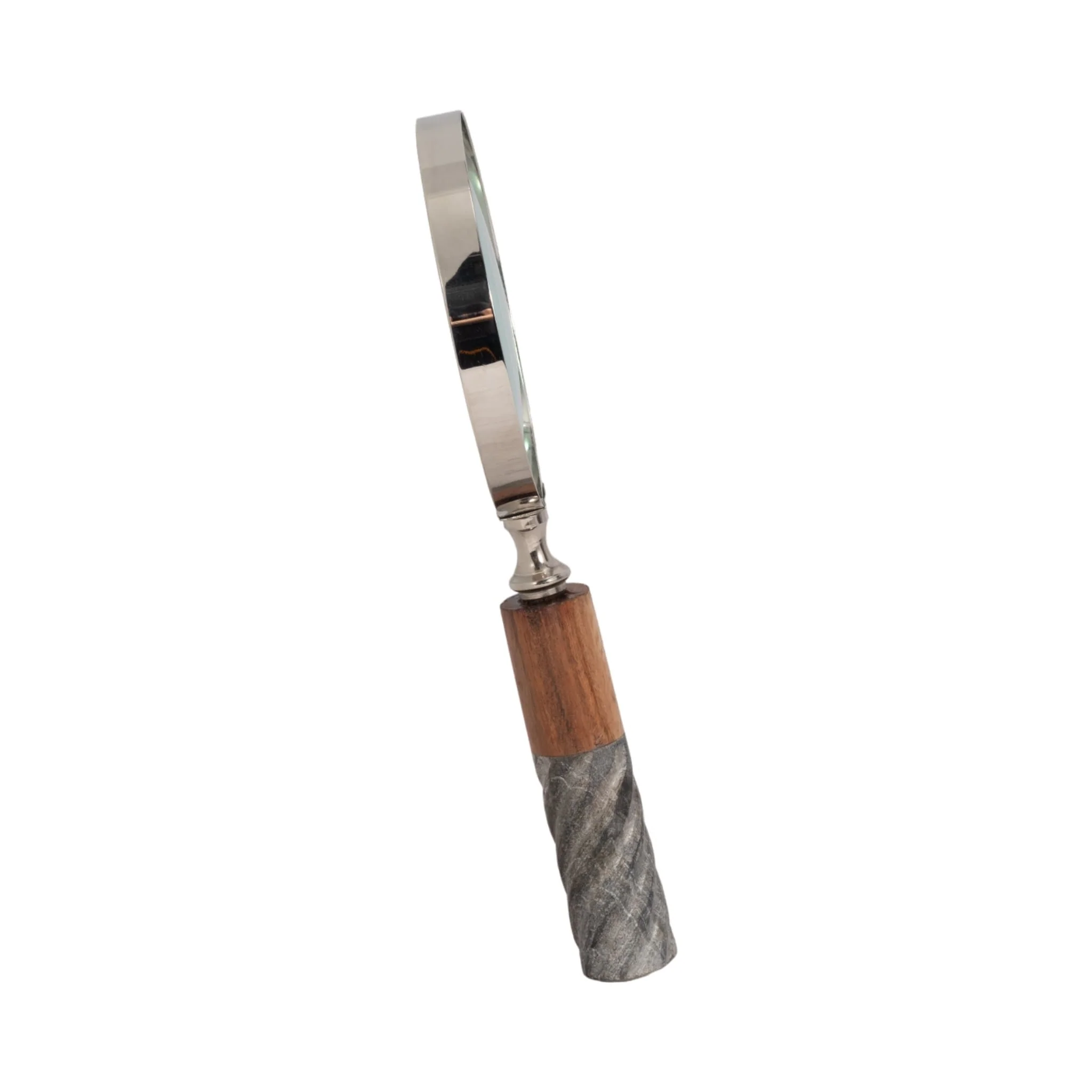 4"d Magnifying Glass, 2-tone Brown/gray - Image 3