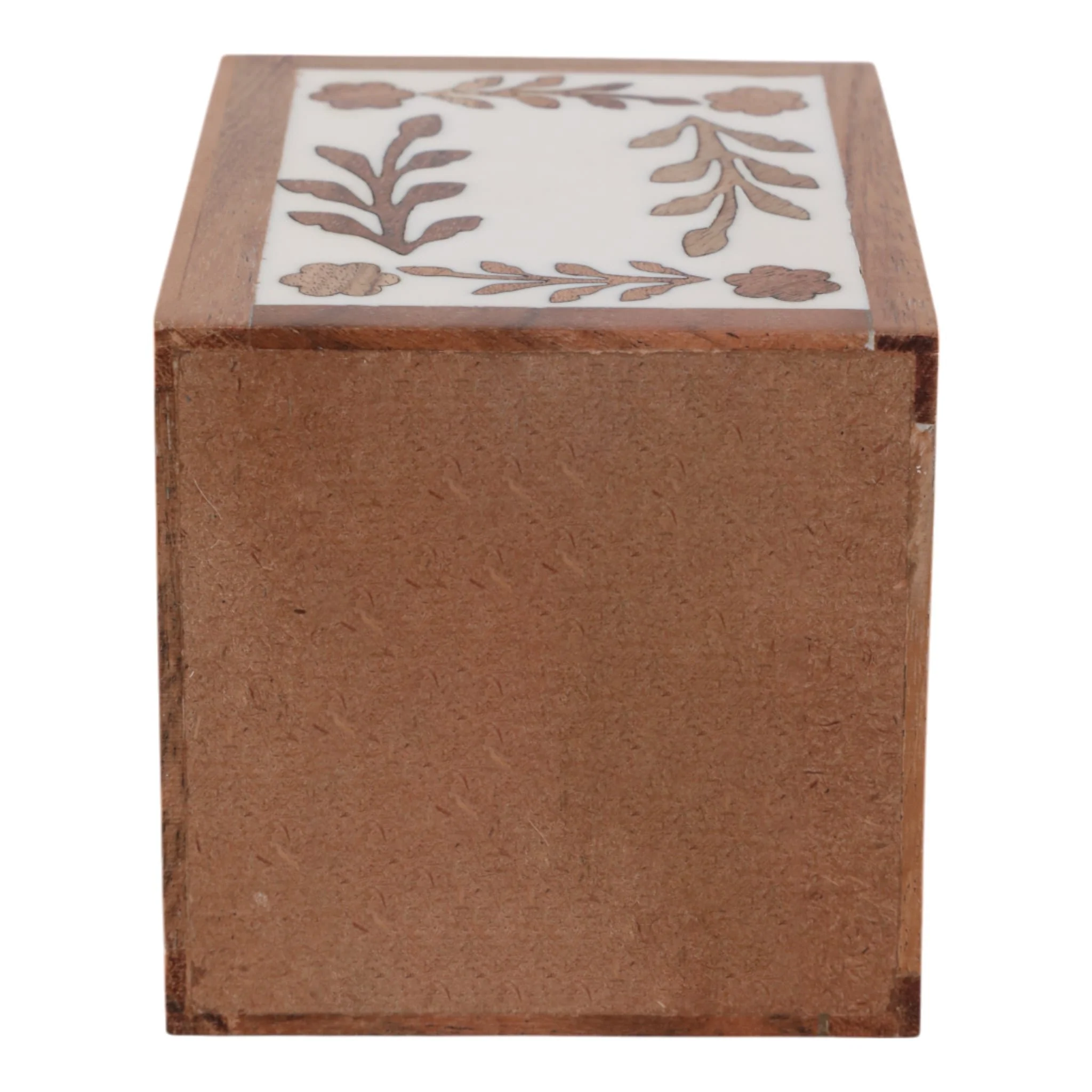 4x3" Wood Petals Resin Pencil Cup, Brown/white - Image 7