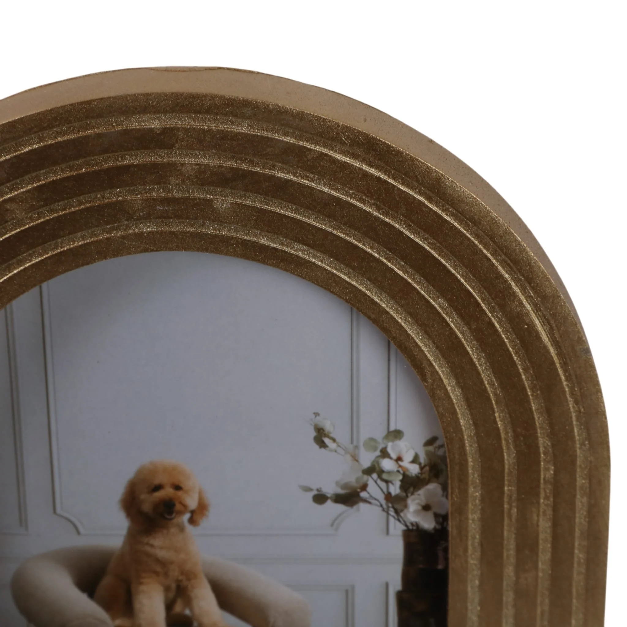 4x6" Arches Photo Frame, Gold - Image 6