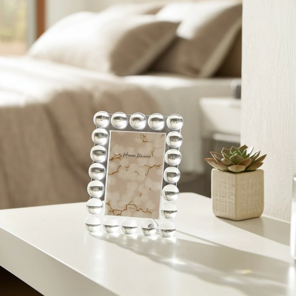 4x6 Crystal Bubble Photo Frame, Clear - Image 9