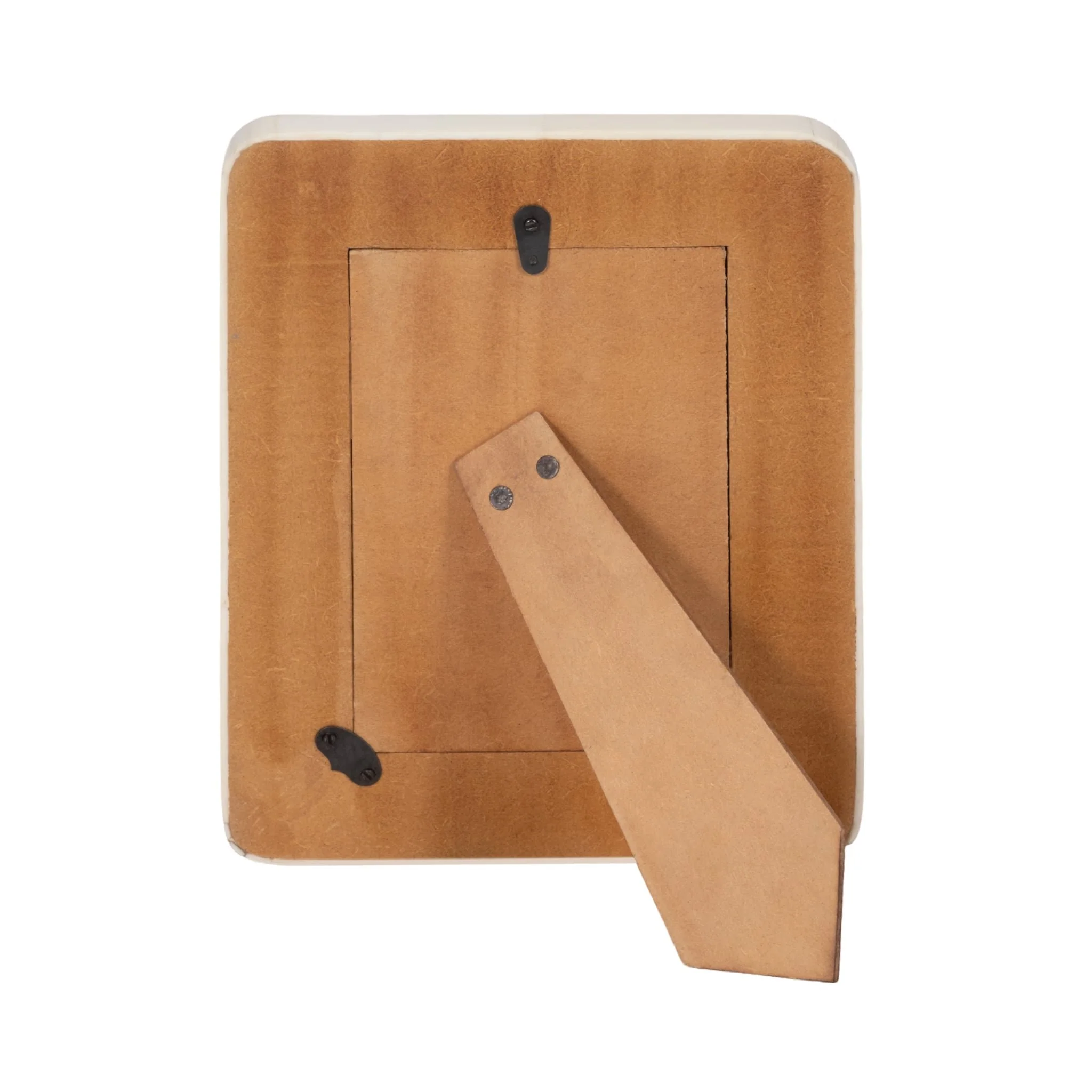 4x6 Curved Edge Horn Photo Frame, Tan Multi - Image 5