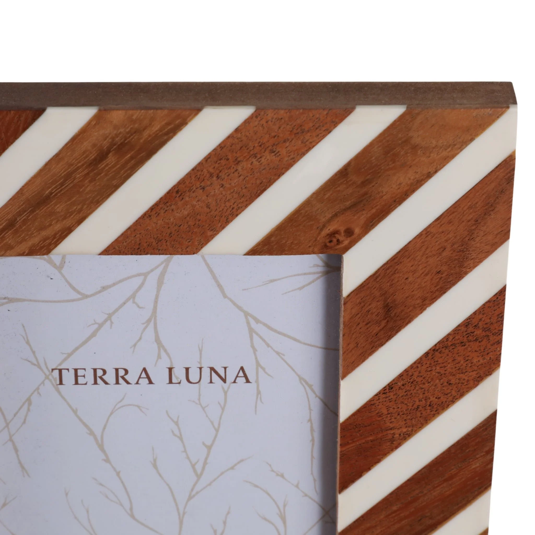 4x6 Diagonal Lines Photo Frame, Natural/ivory - Image 6
