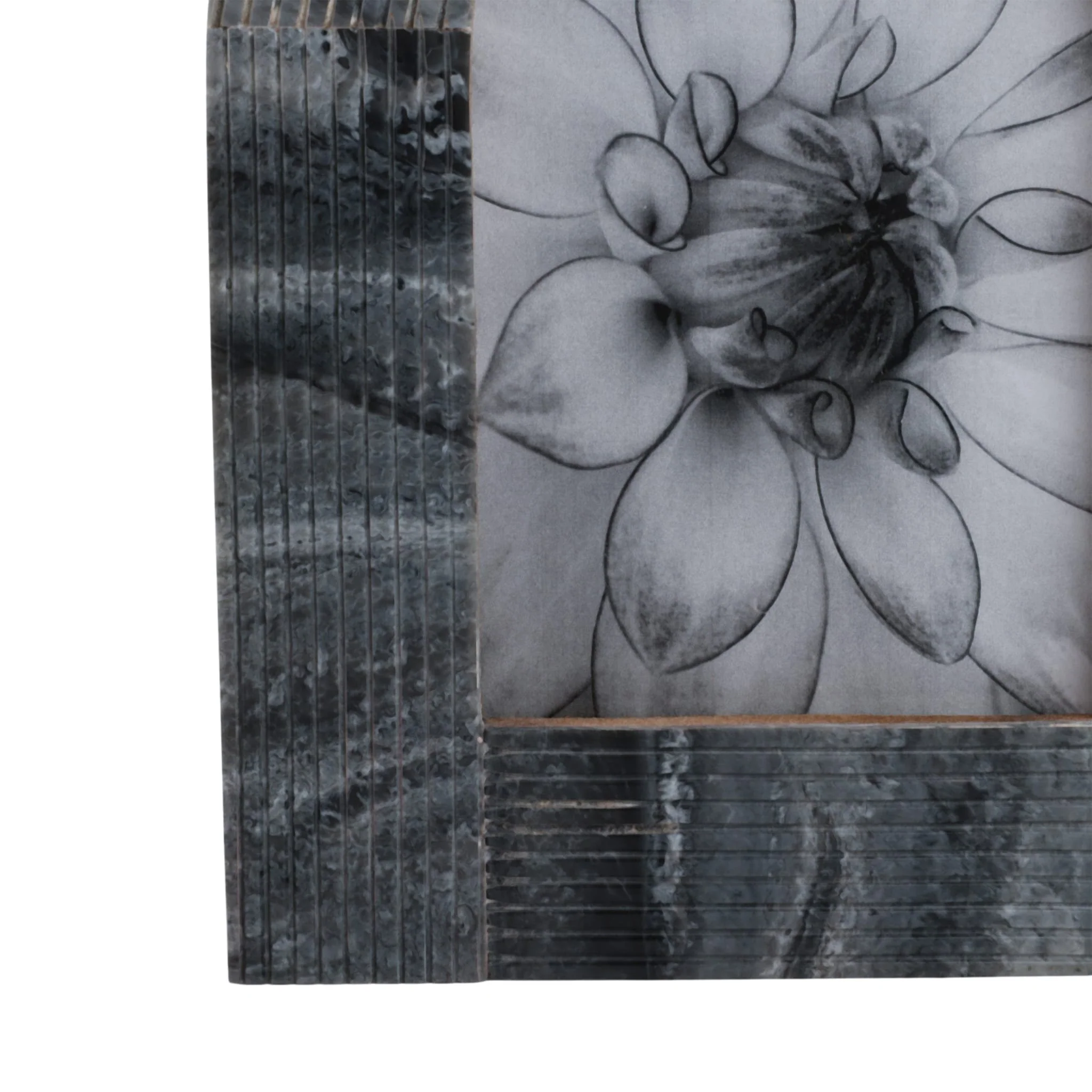 4x6 Grooved Arch Photo Frame, Marbled Grey - Image 5