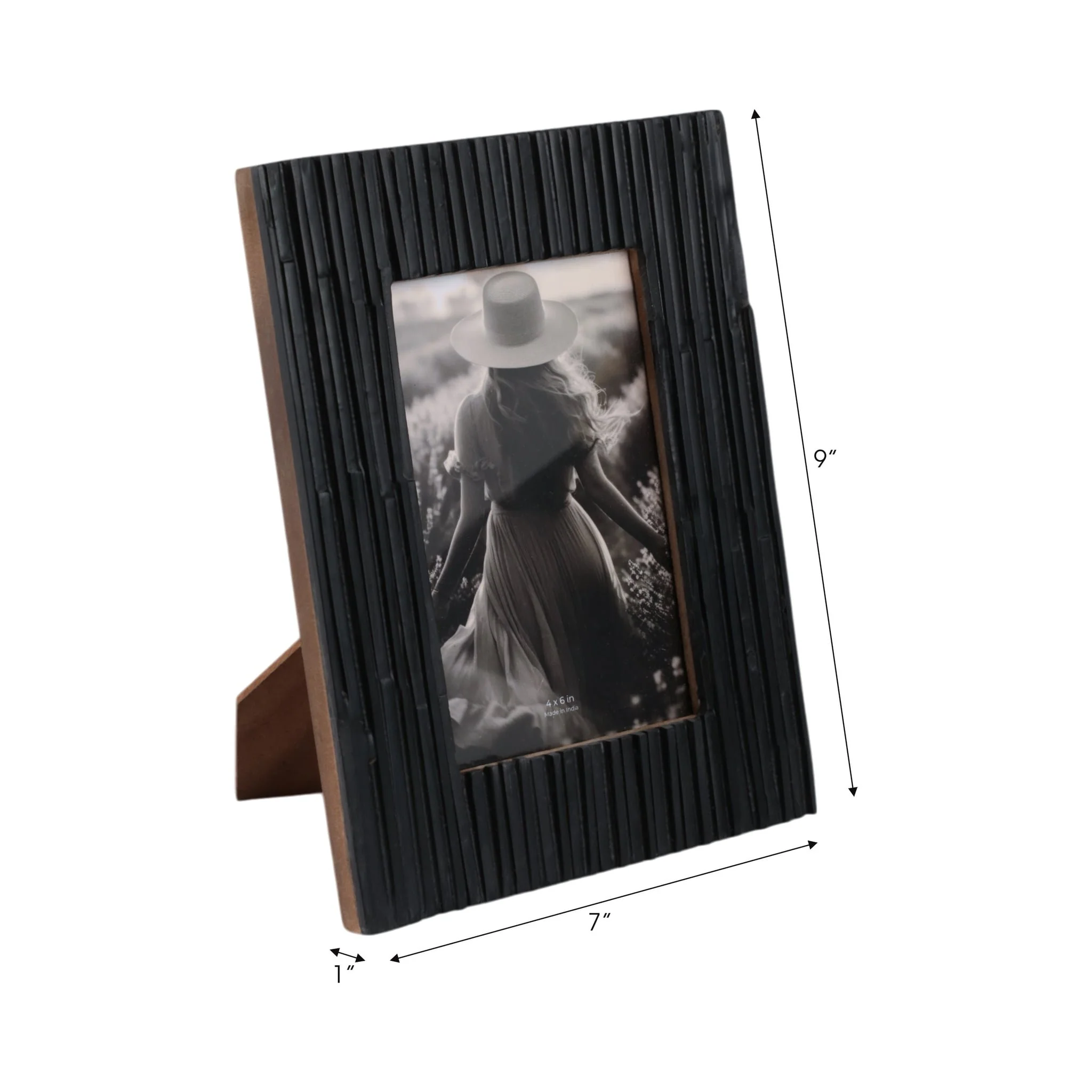 4x6 Jagged Photo Frame, Black - Image 7
