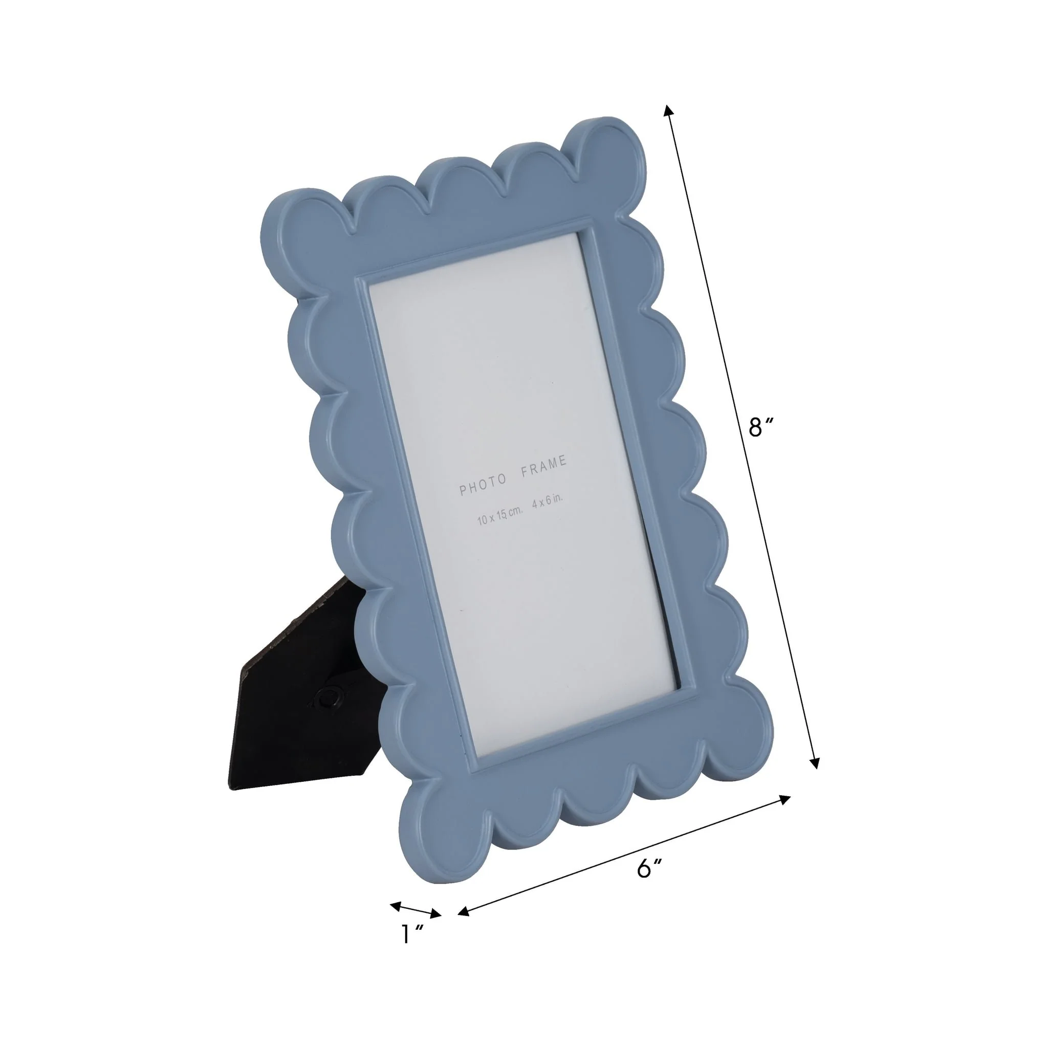 4x6 Scallop Edge Photo Frame, Blue - Image 7