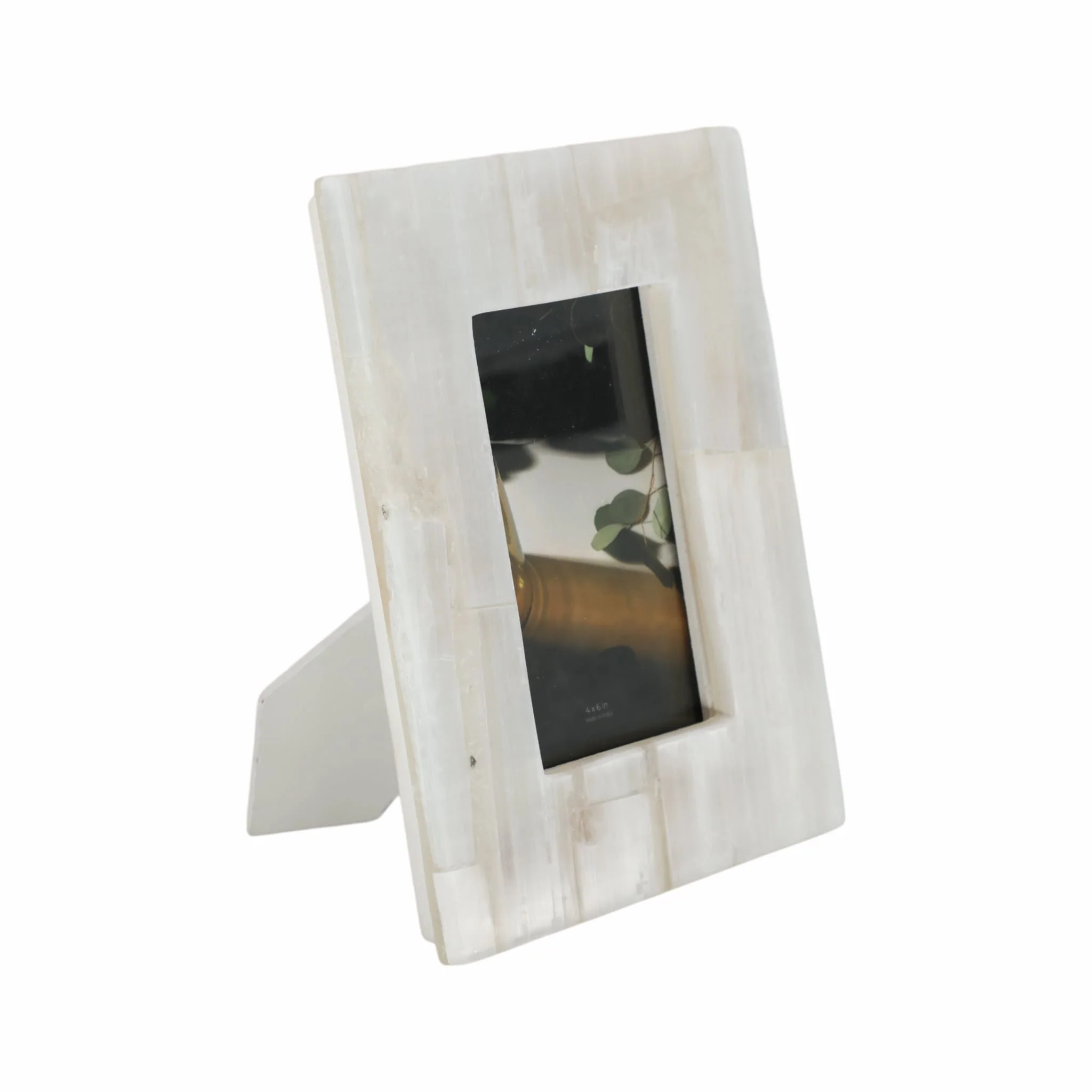 4x6 Selenite Photo Frame, White - Image 2