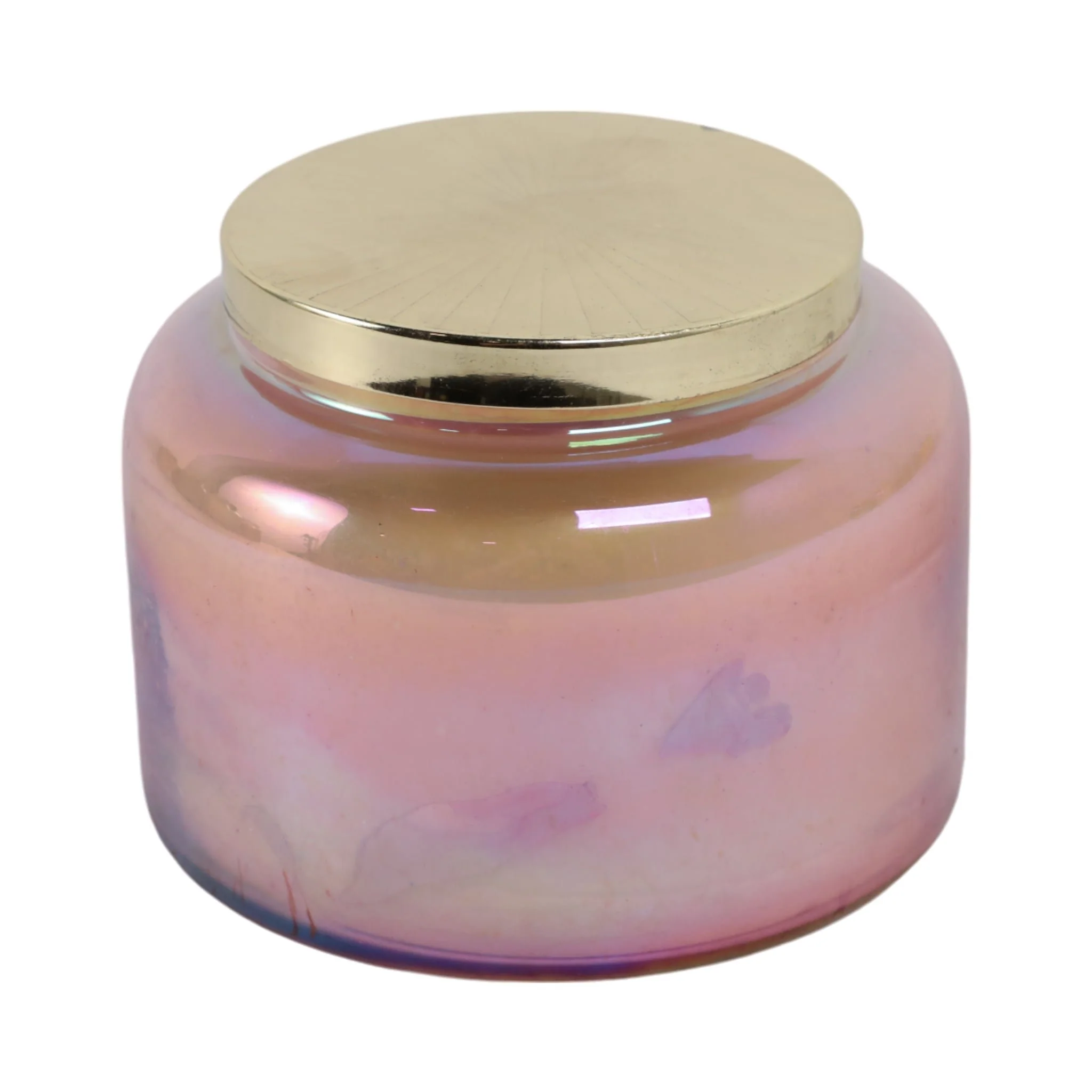 5" 23 Oz Jasmine Luster Lidded Candle, Pink/gold - Image 4