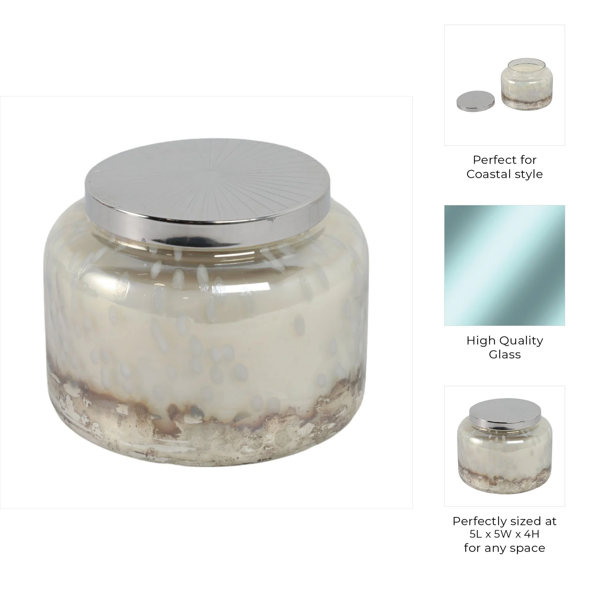 5" 23 Oz Lavender Speckle Lidded Candle, Lt Blue/s - Image 9