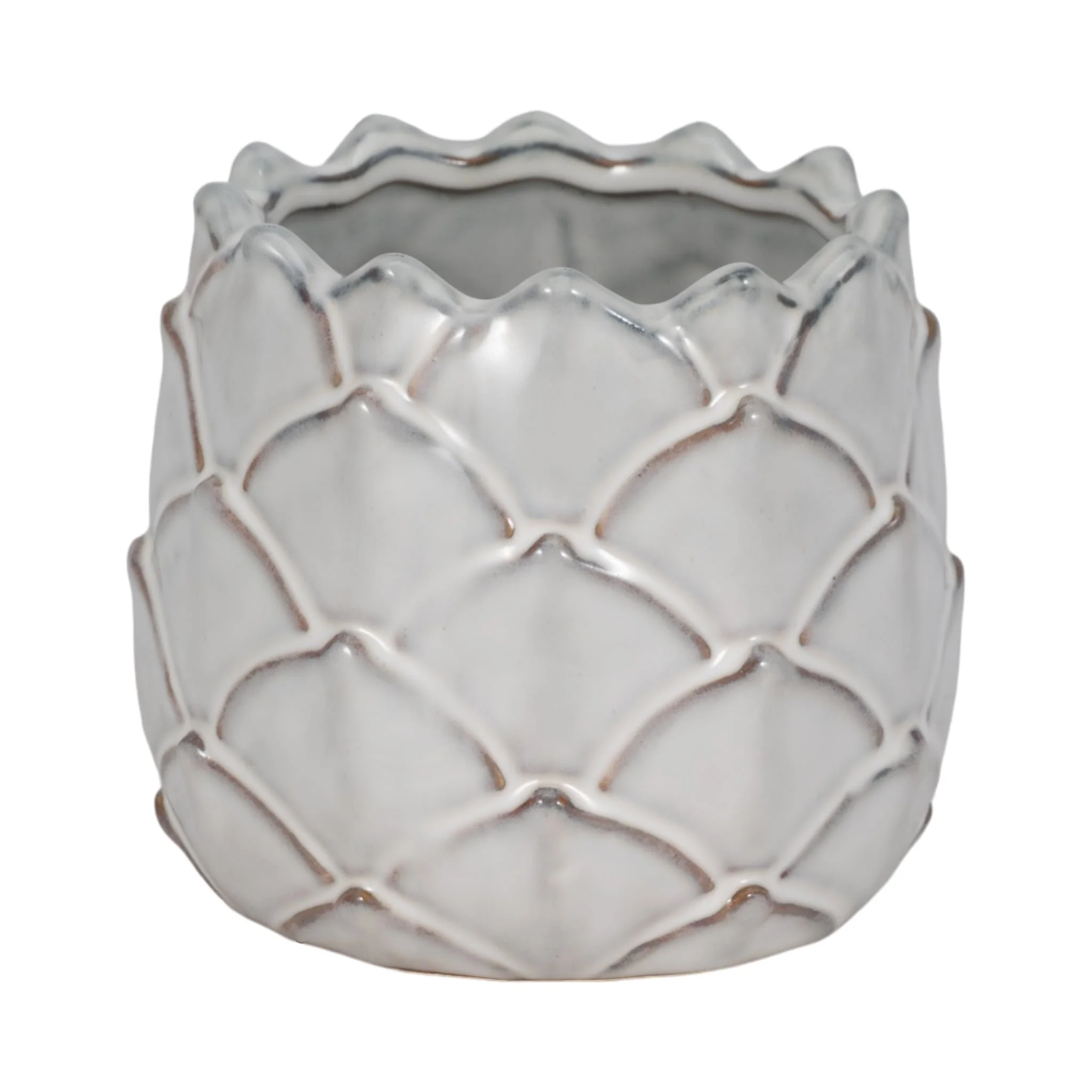 5" Artichoke Planter, White - Image 3