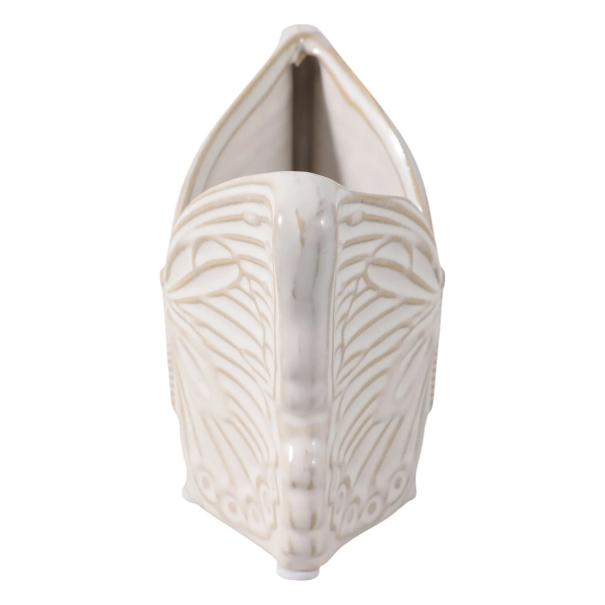 5" Butterfly Pencil Cup, Ivory - Image 3