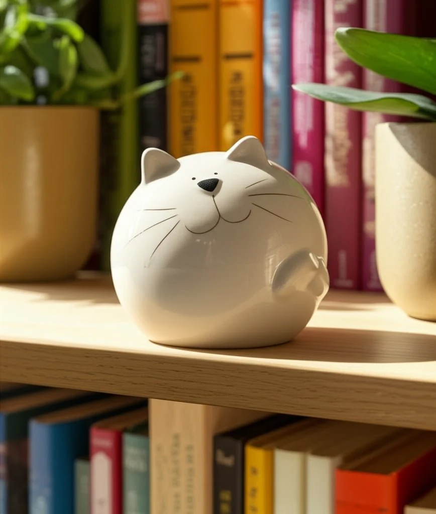 5" Kitty Orb, White - Image 12