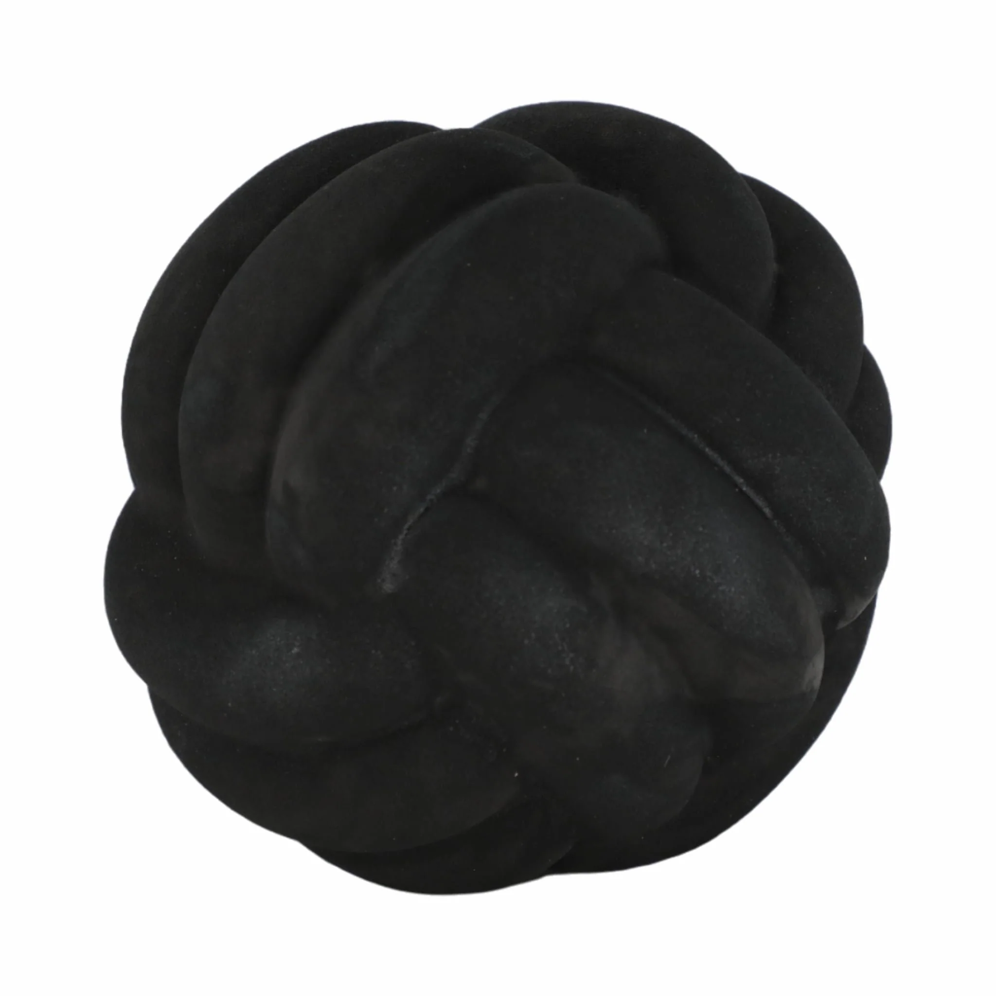 5" Knot Orb Rough Texture, Black - Image 3