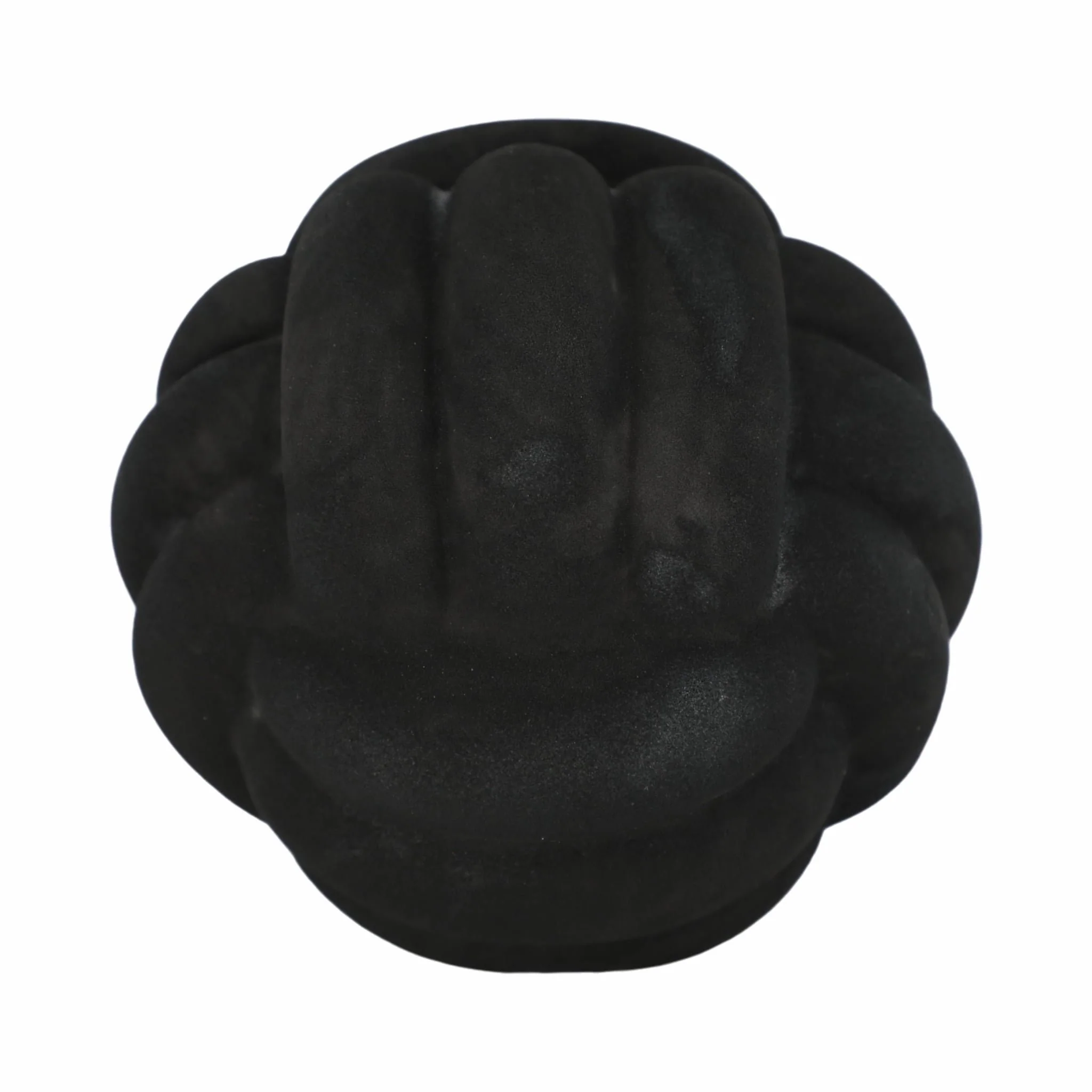 5" Knot Orb Rough Texture, Black - Image 4
