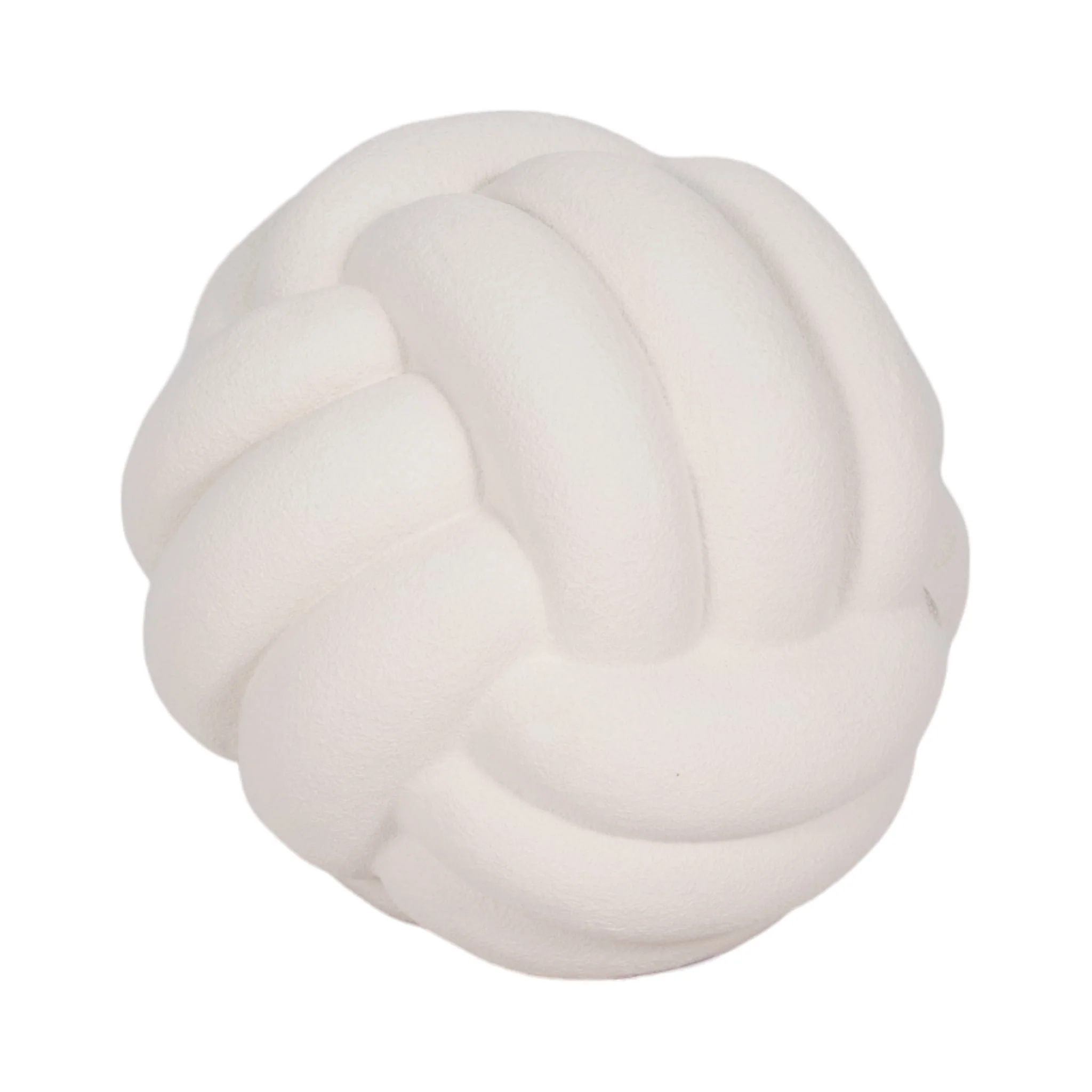 5" Knot Orb Rough Texture, White - Image 3