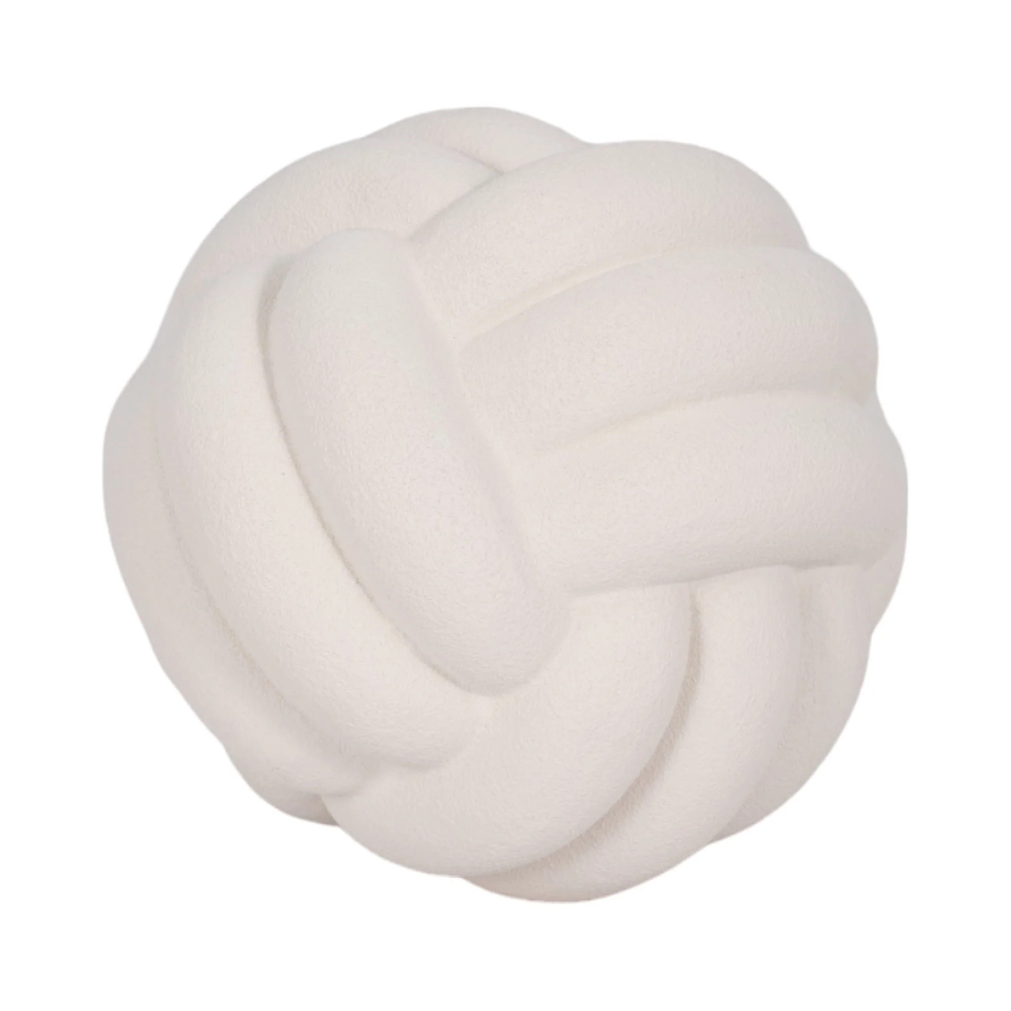 5" Knot Orb Rough Texture, White - Image 6