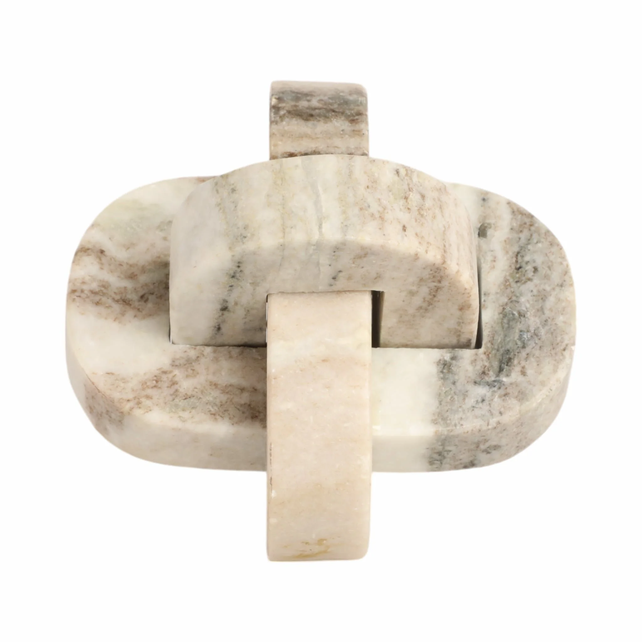 5" Onyx Marble Rounded Knot, Tan - Image 3