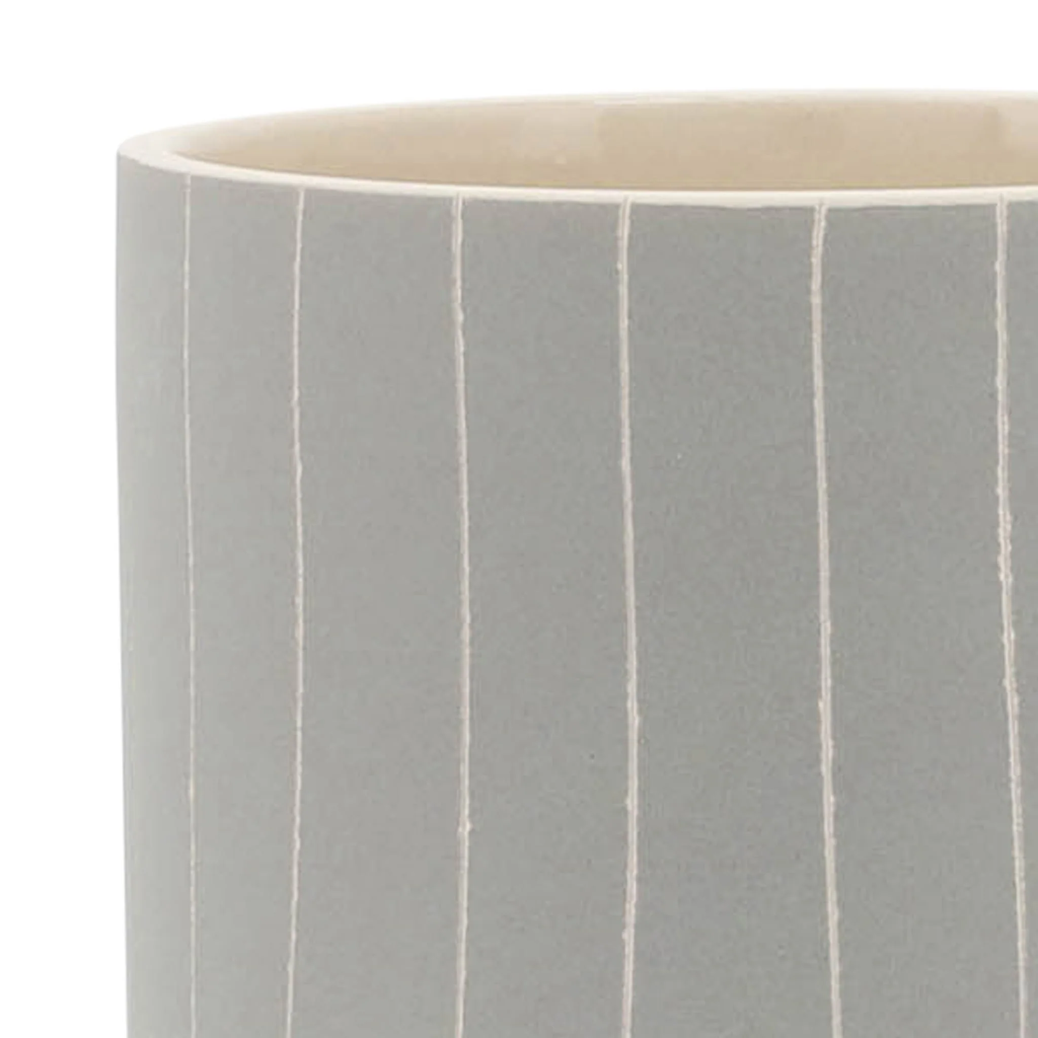 5" Stripes Planter W/ Stand, Tan - Image 6