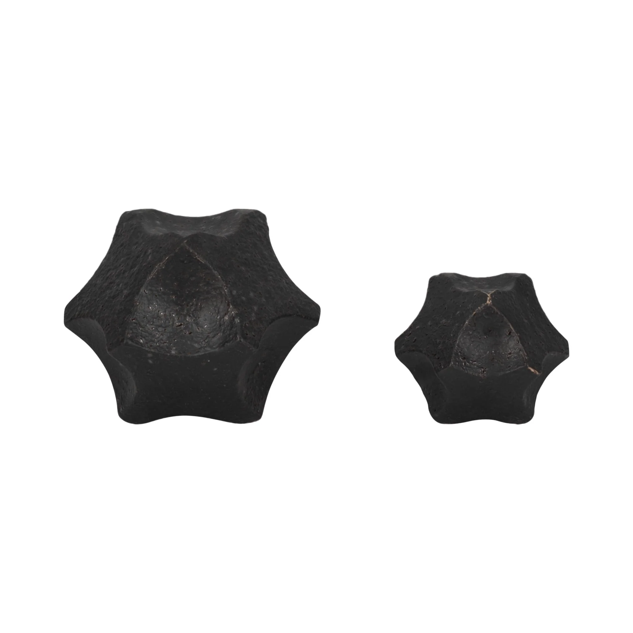 5" Textured Geometric Orb, Black - Image 7