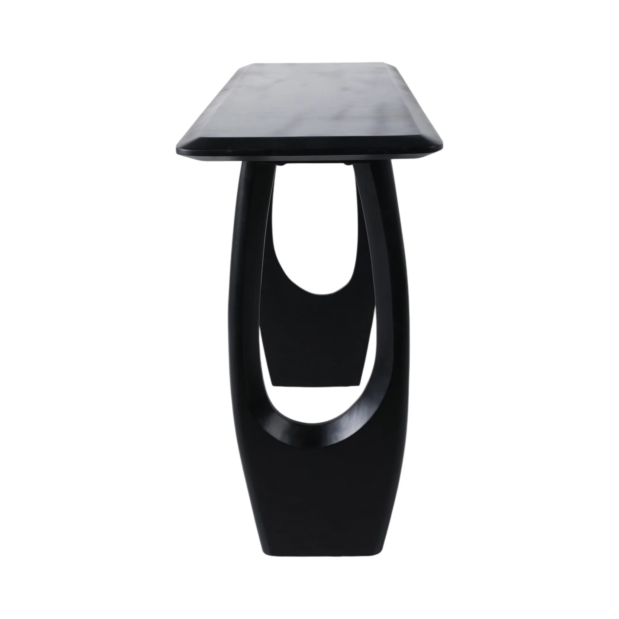 51x32 Modern Mid-century Console Table, Blk 2bxs - Image 3