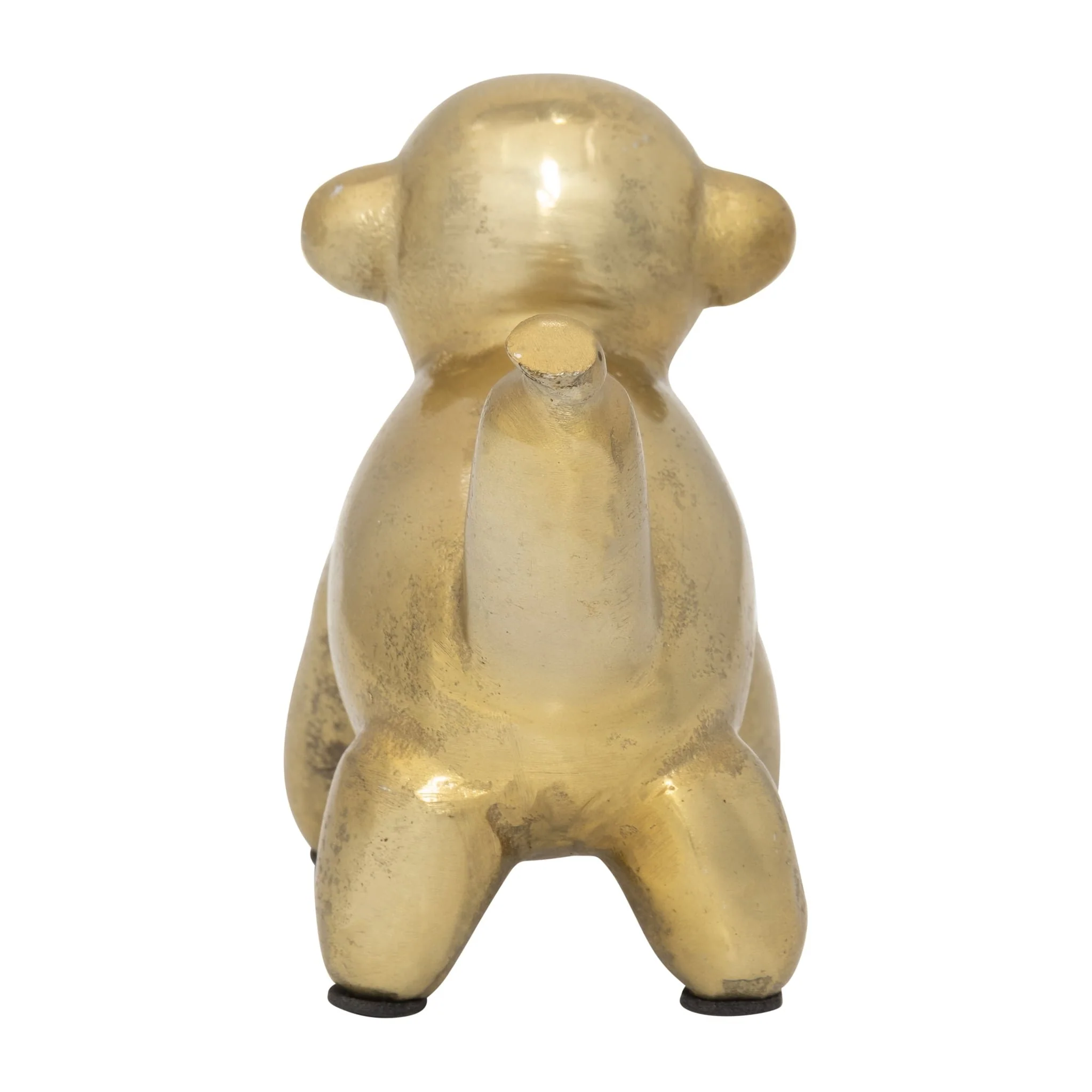 5"l Metal Balloon Monkey, Gold - Image 4