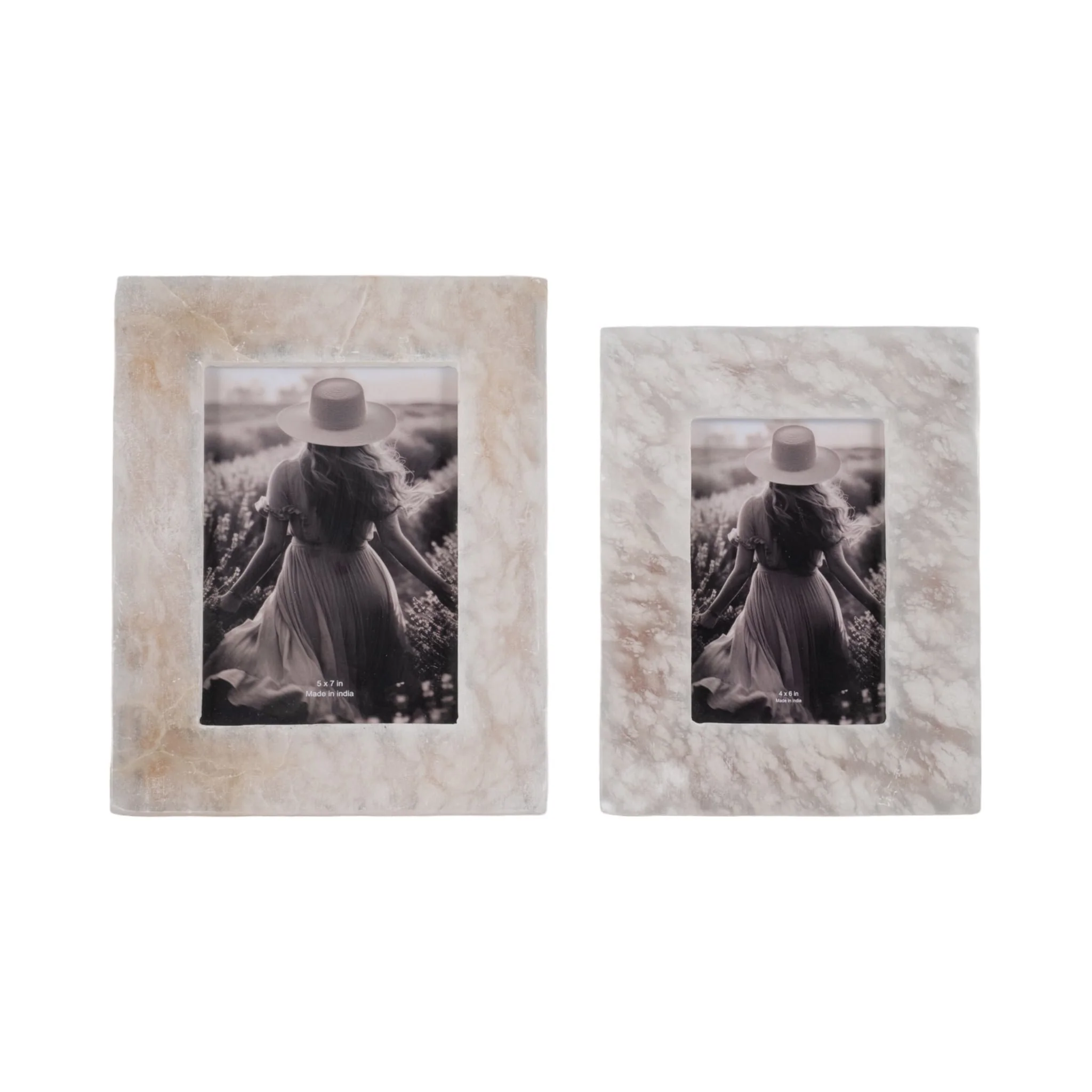 5x7 Alabaster Photo Frame, White - Image 6