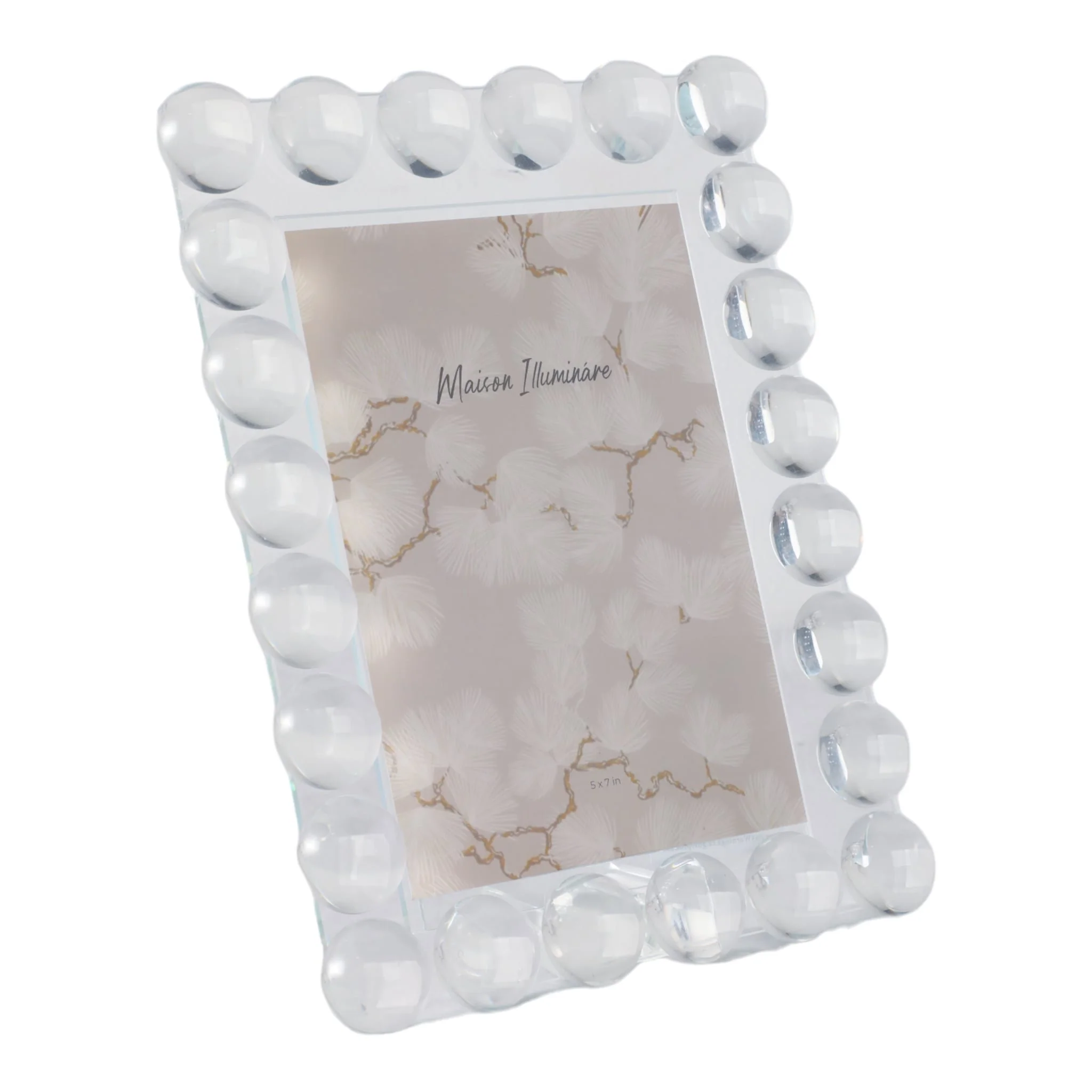 5x7 Crystal Bubble Photo Frame, Clear - Image 2