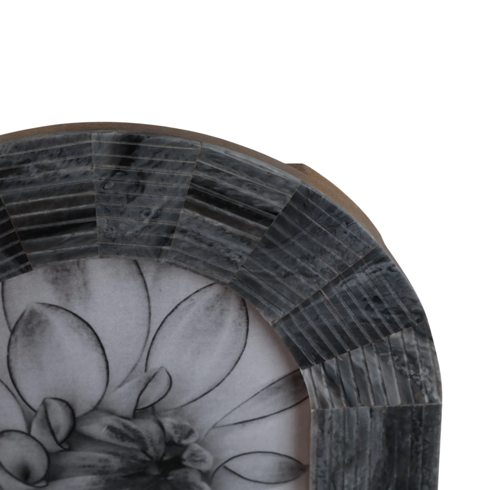 5x7 Grooved Arch Photo Frame, Marbled Grey - Image 6