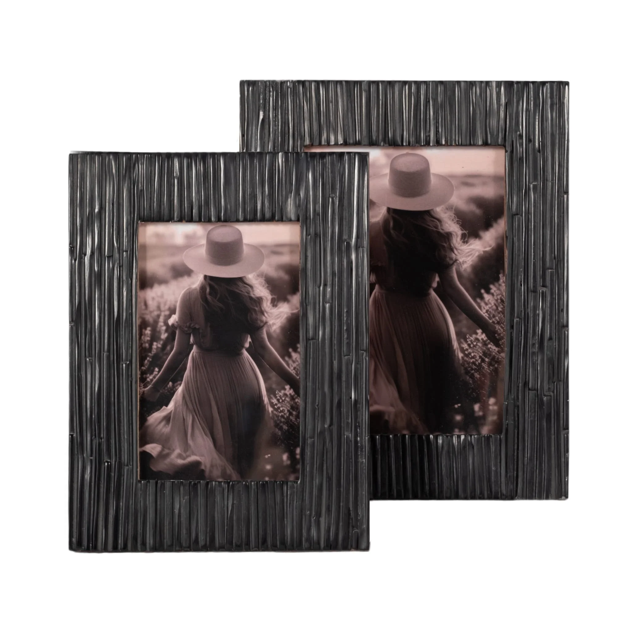 5x7 Jagged Photo Frame, Black - Image 6