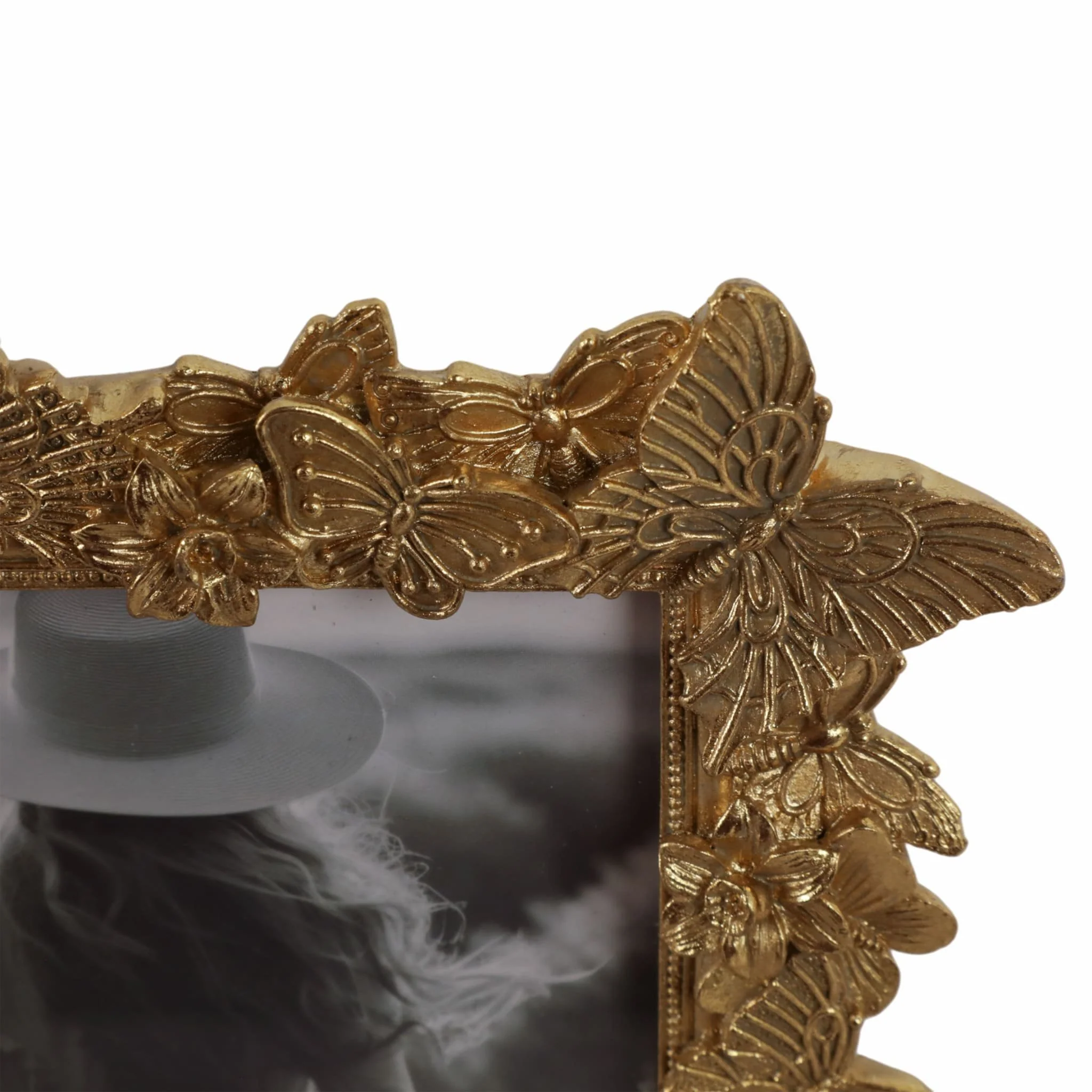 5x7 Polyresin In Bloom Photo Frame, Gold - Image 7