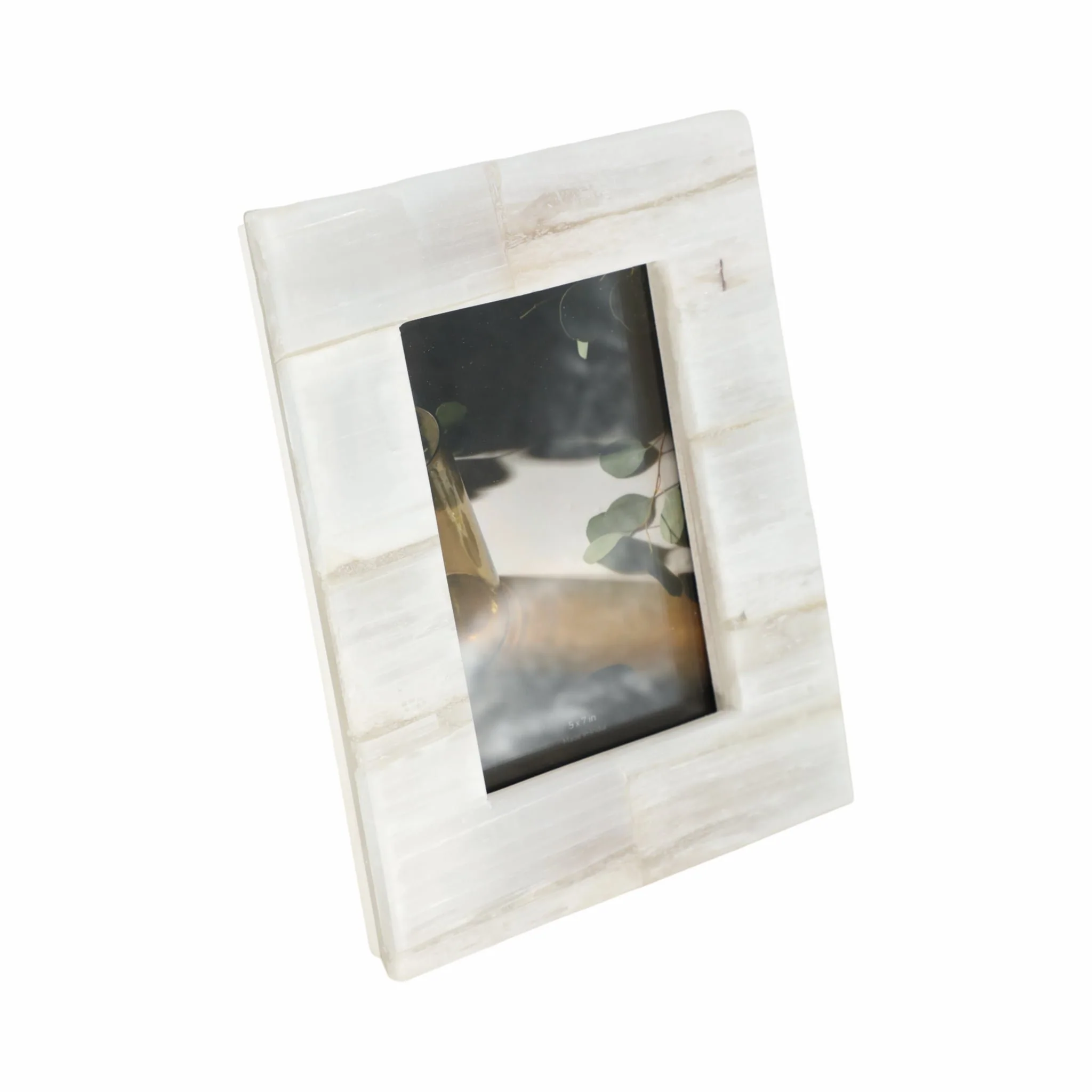 5x7 Selenite Photo Frame, White - Image 2