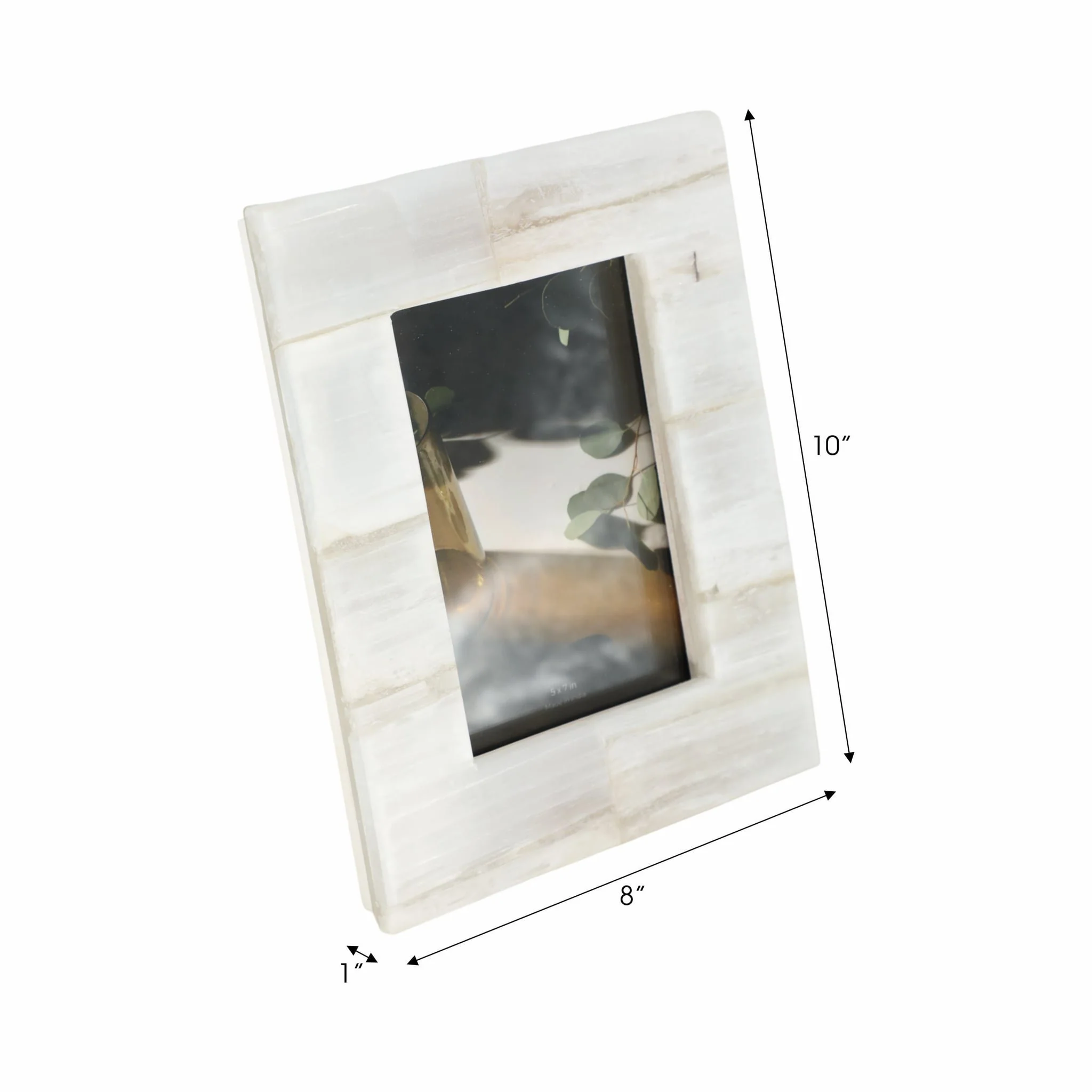 5x7 Selenite Photo Frame, White - Image 7