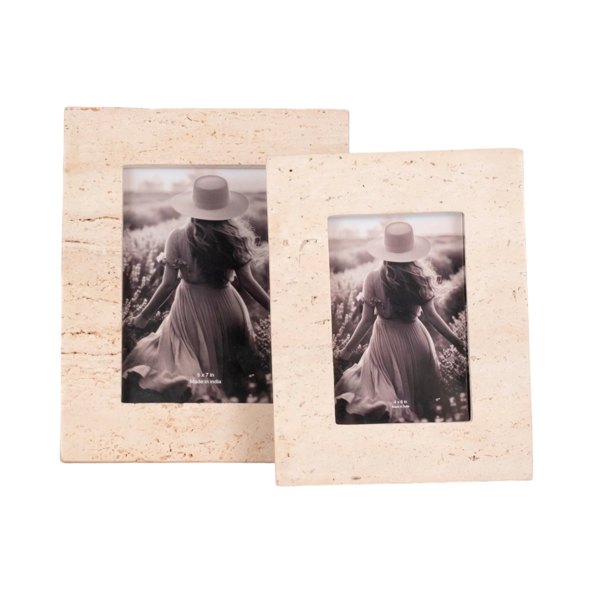 5x7 Travertine Photo Frame, Tan - Image 6