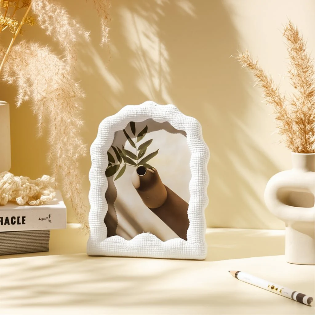 5x7 Wavy Arch Photo Frame, White - Image 11