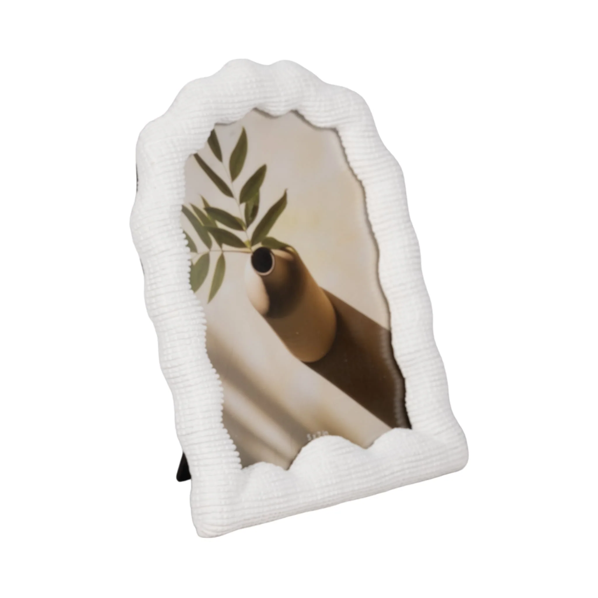 5x7 Wavy Arch Photo Frame, White - Image 2