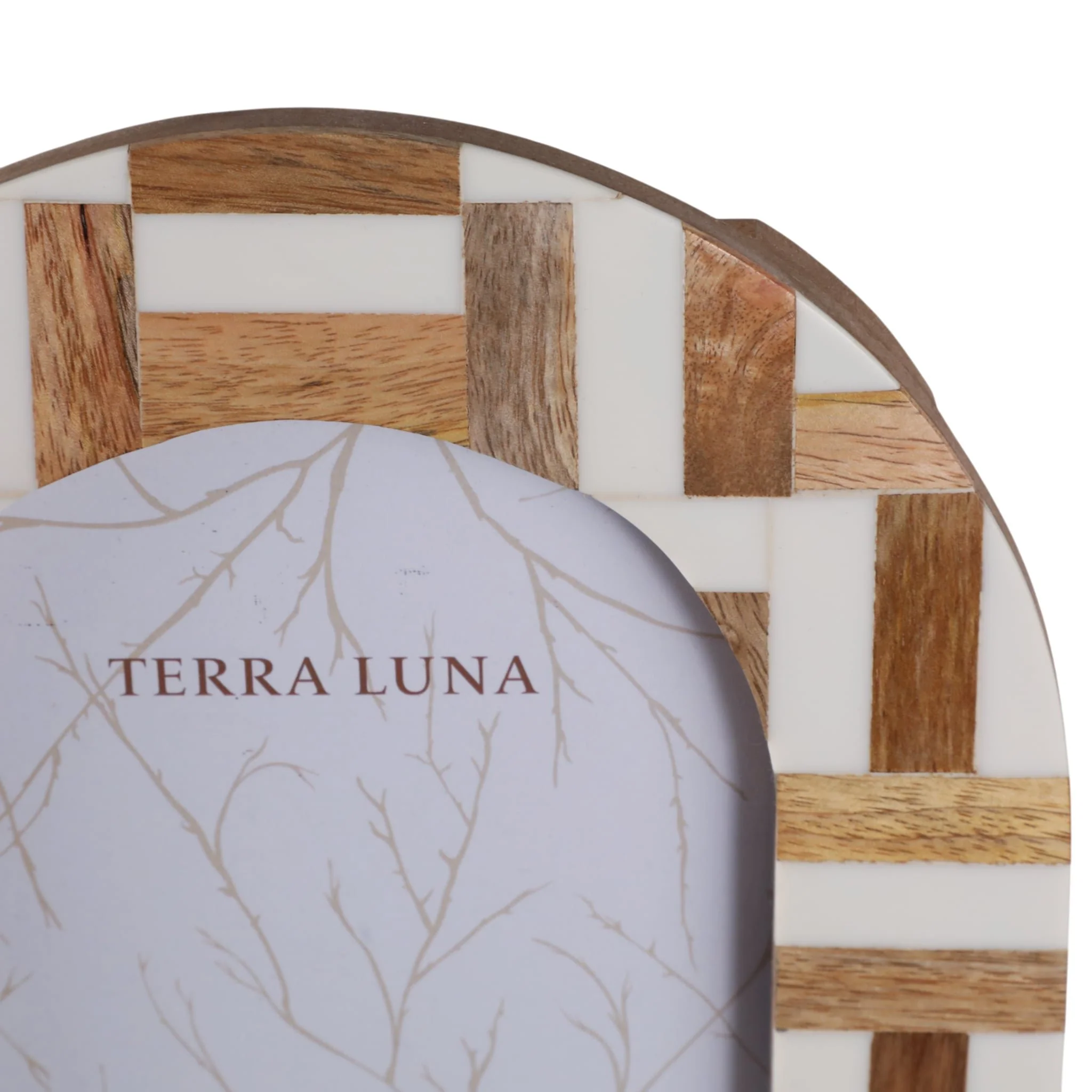 5x7 Wood Inlay Photo Frame, Ivory/natural - Image 6