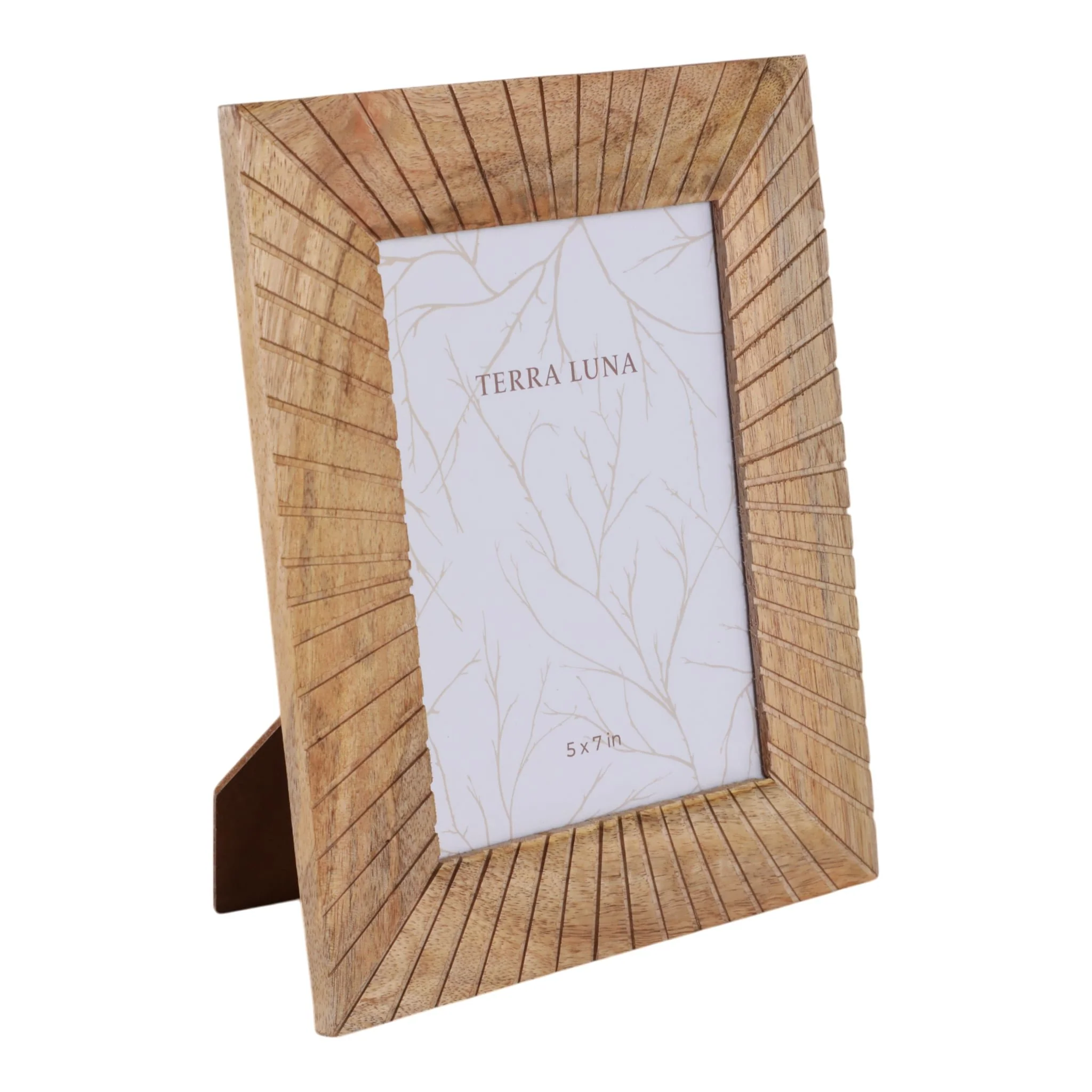 5x7 Wood Starburst Photo Frame, Natural - Image 2