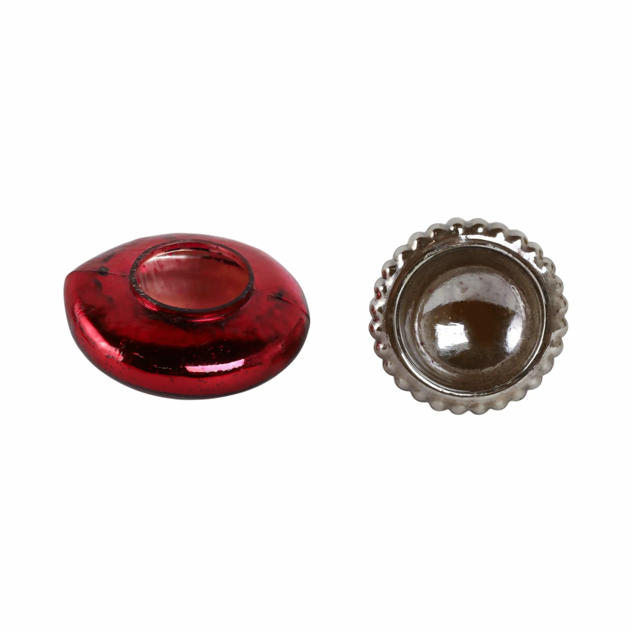 6" 12 Oz Cinnamon Mushroom Candle, Red - Image 6