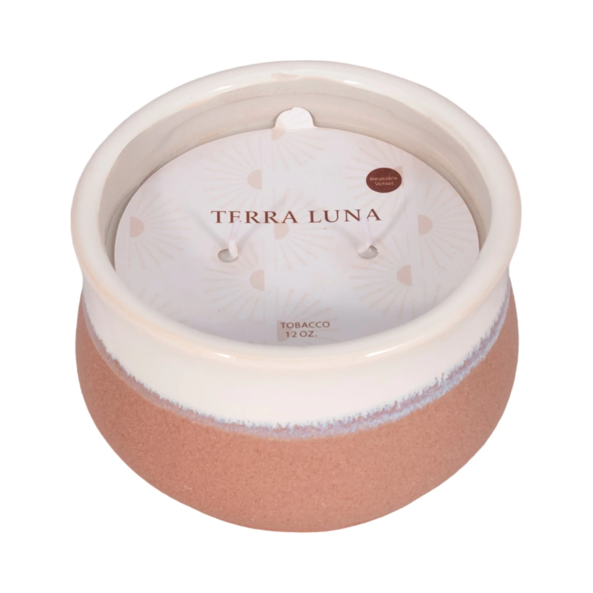 6" 12 Oz Tobacco Reactive Curved Candle, Multi - Image 3