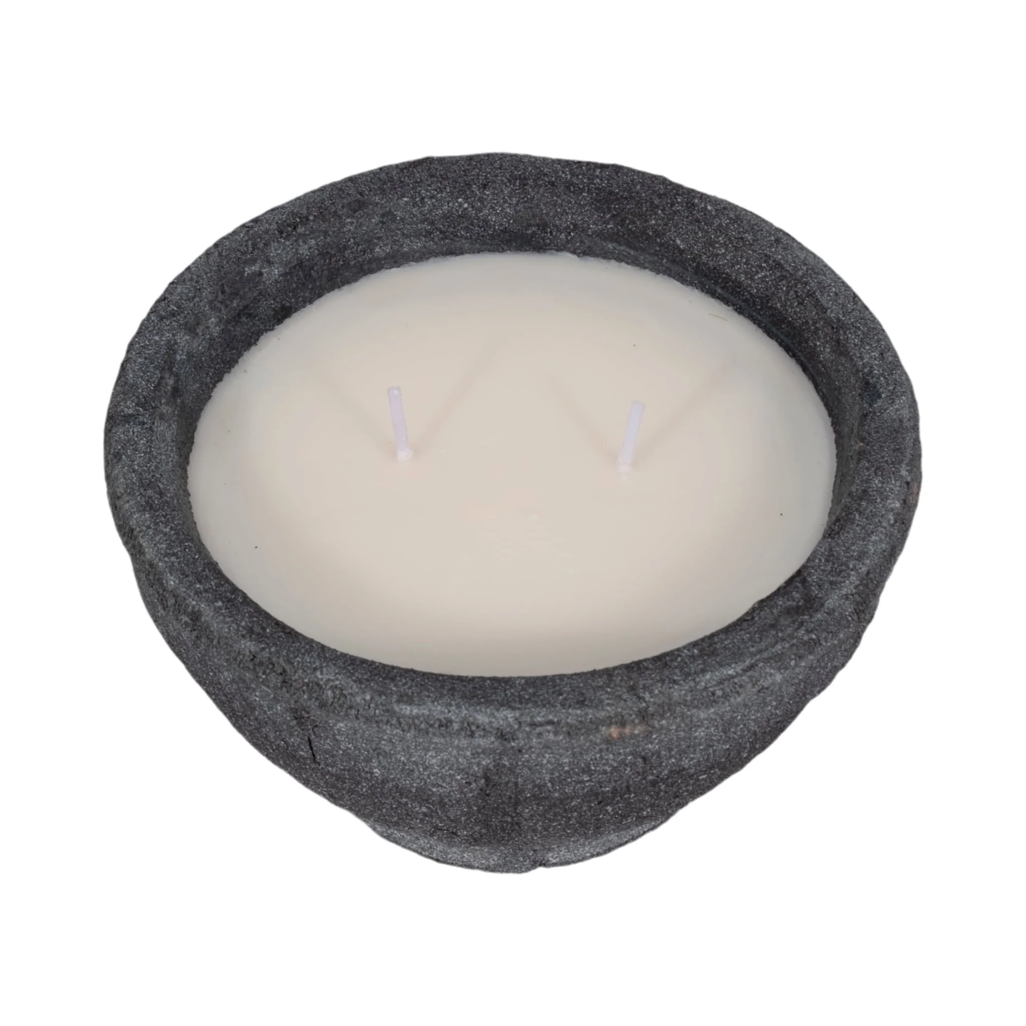 6" 14 Oz Wood Sage & Sea Salt Bowl Candle, Black - Image 4