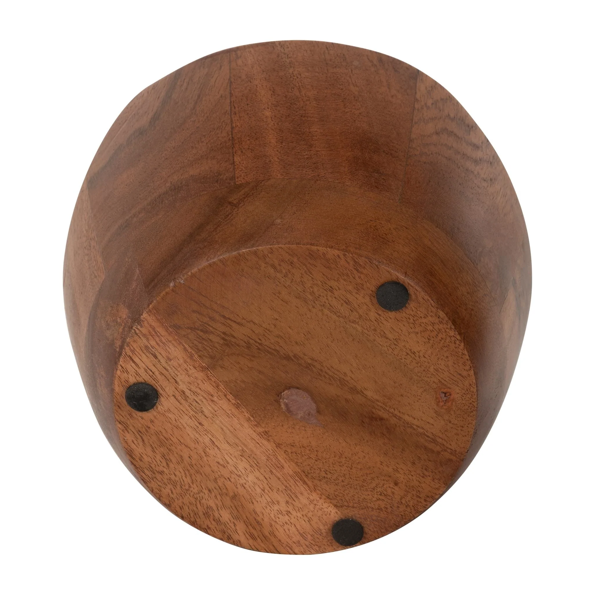 6" 17 Oz Vanilla Curvy Wood Bowl Candle, Natural - Image 7