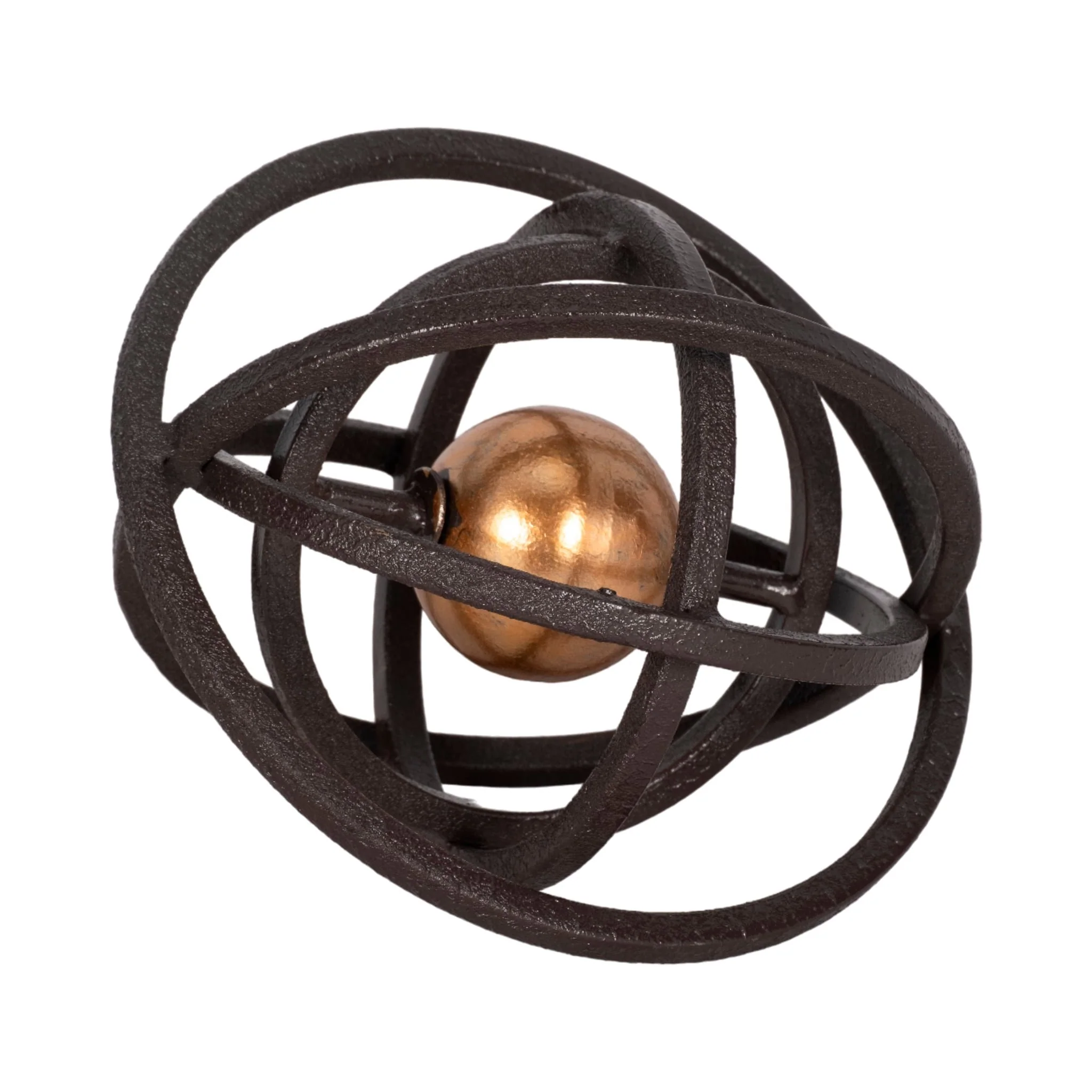 6" Armillary Orb, Black/gold - Image 2