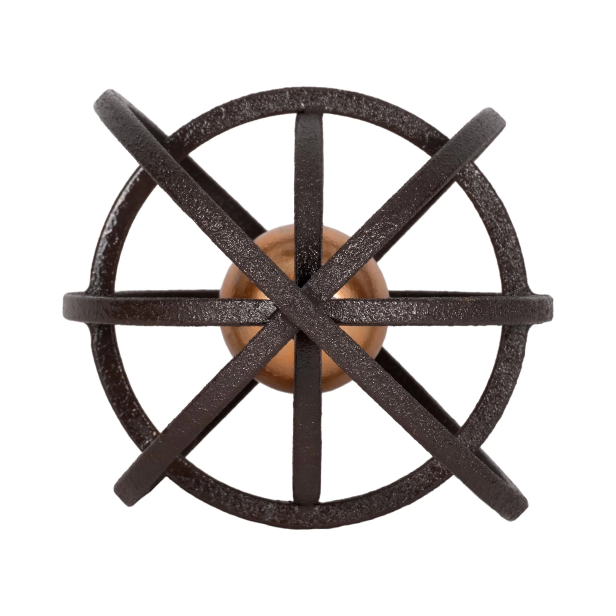 6" Armillary Orb, Black/gold - Image 3