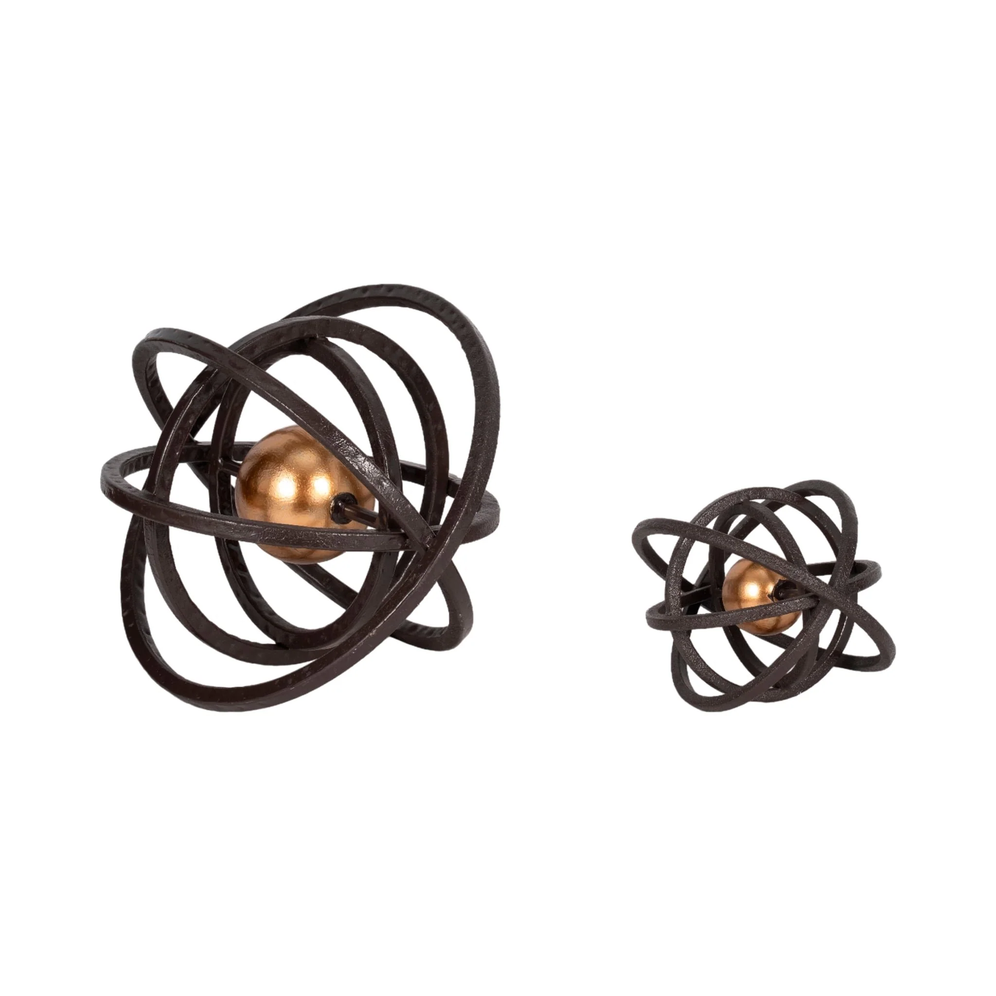 6" Armillary Orb, Black/gold - Image 6