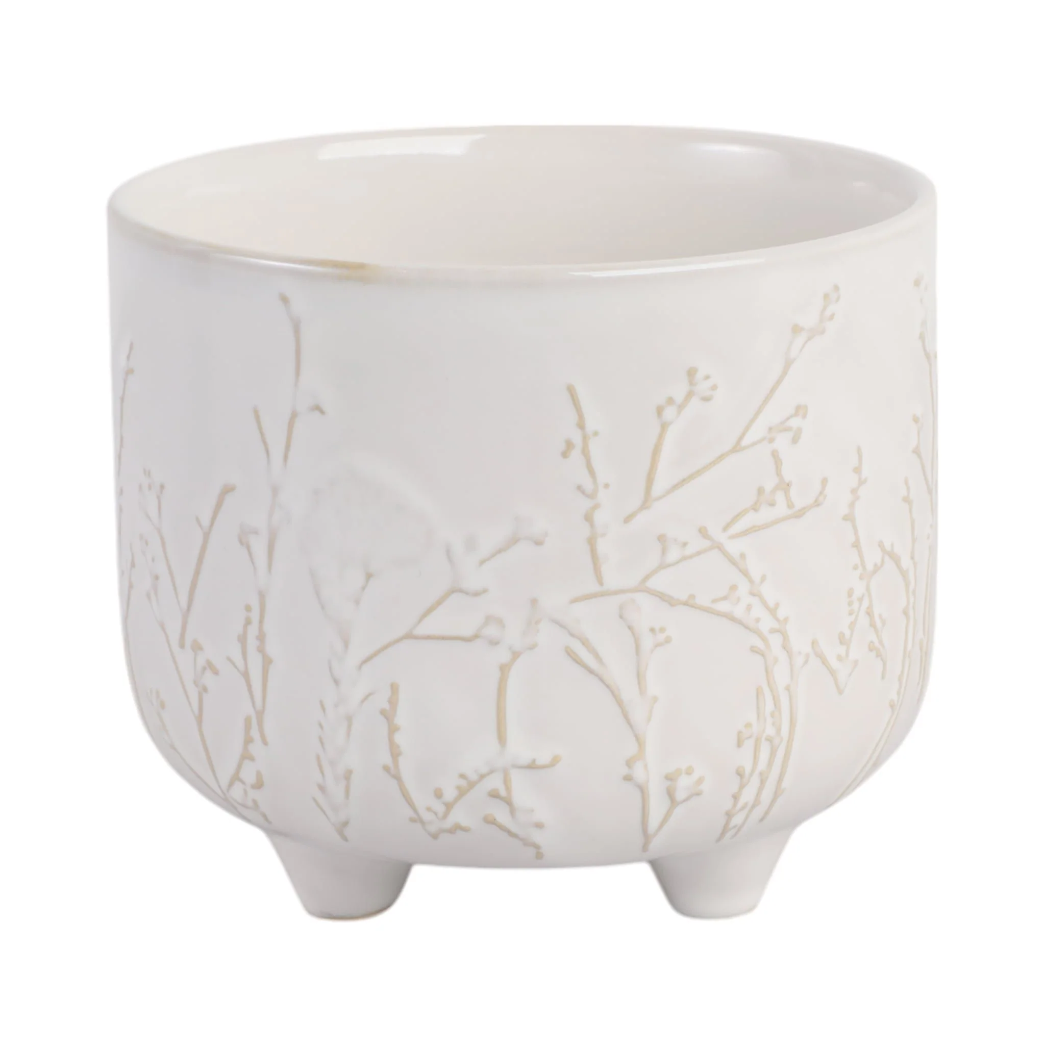 6" Blooming Branches Planter, Ivory - Image 3